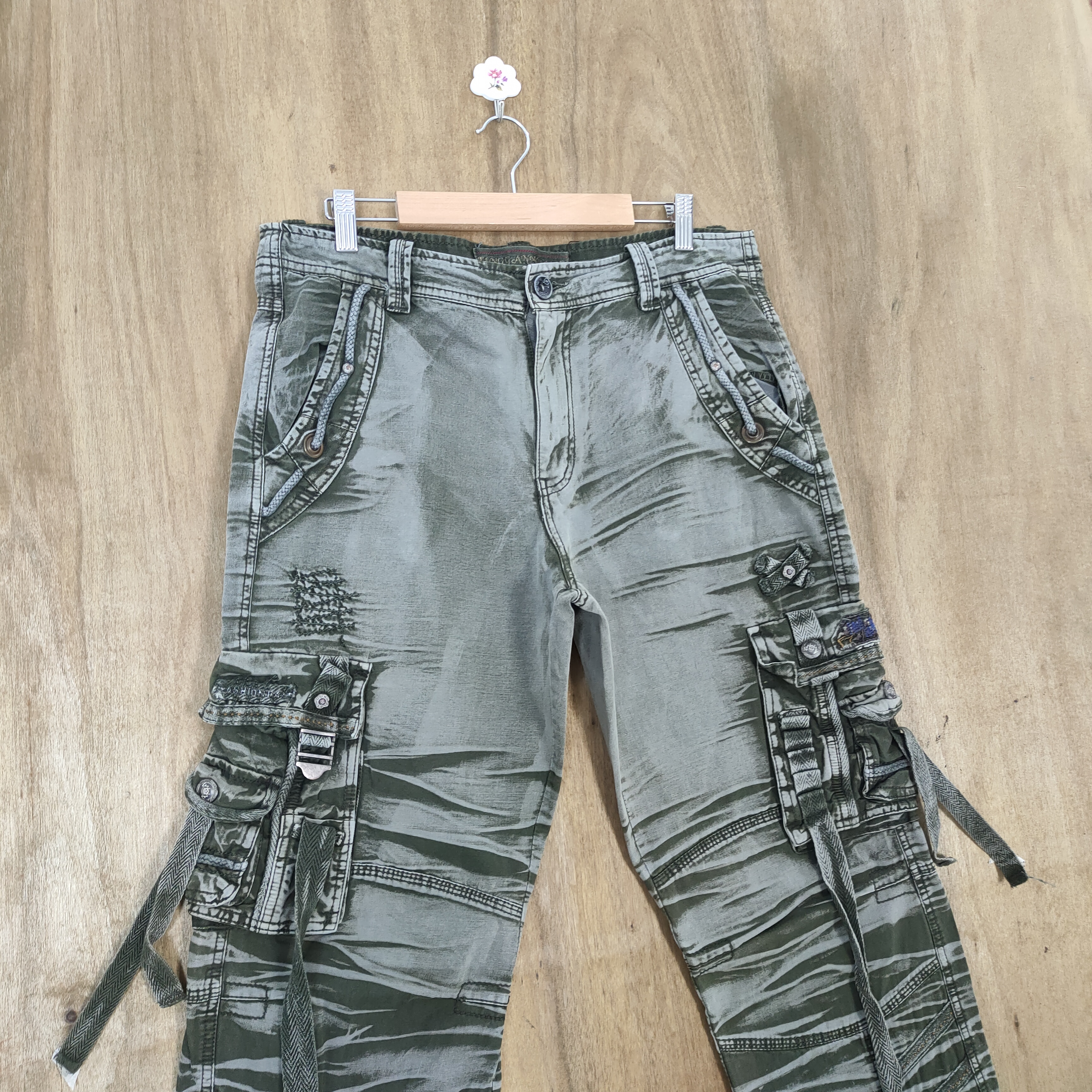 Japanese Brand - WZI BONDAGE FADED CARGO PANTS - 6