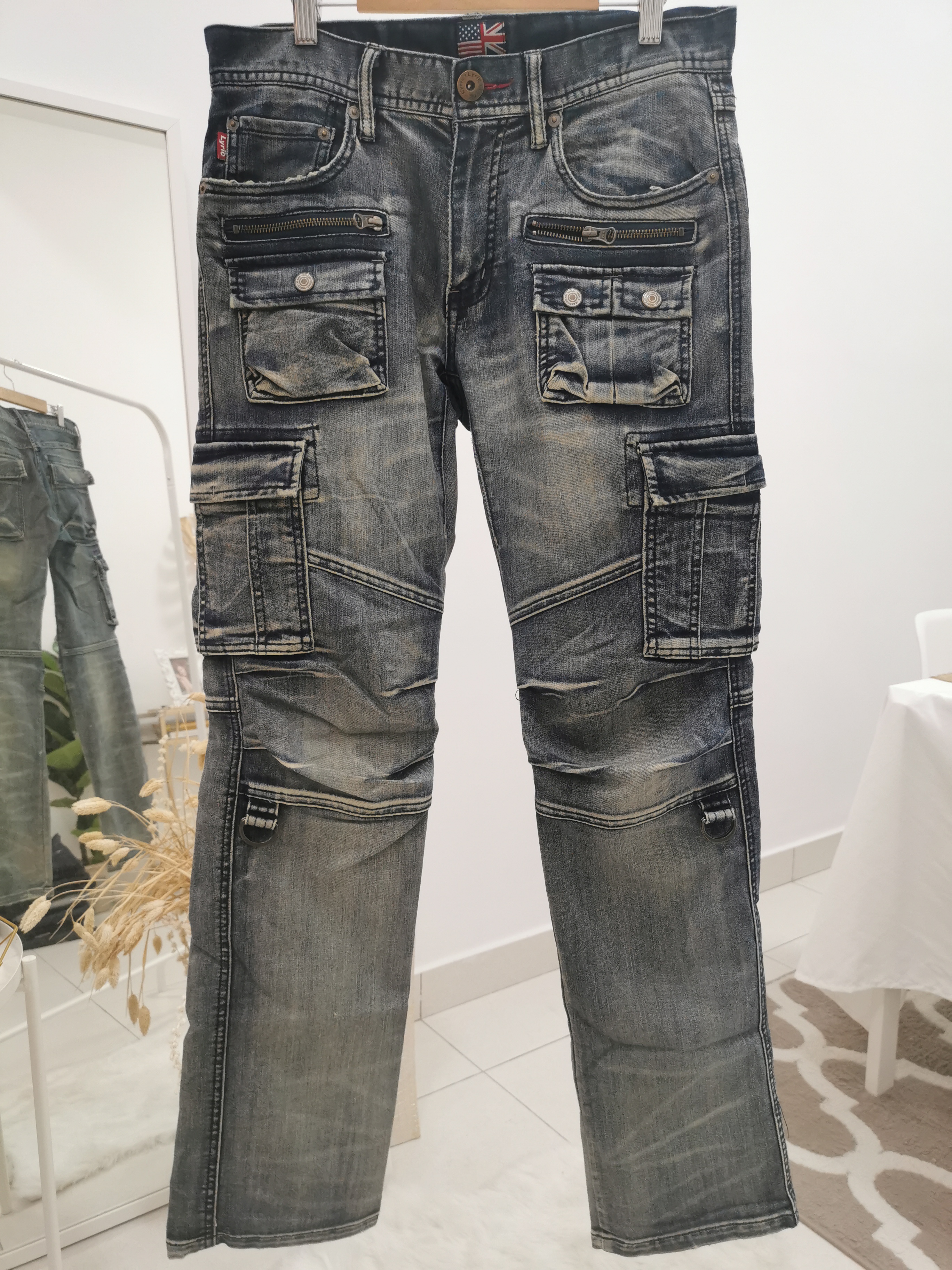 Other Designers Rare - Rare Lyric Biker Jeans Punk Design Jeans, thriftinlux