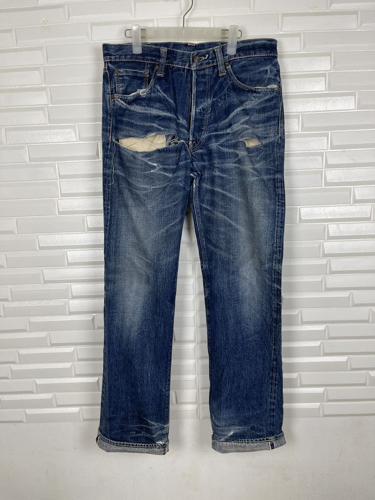 Vintage Distressed Jeans SUGAR CANE Lot901 Selvedge - 4