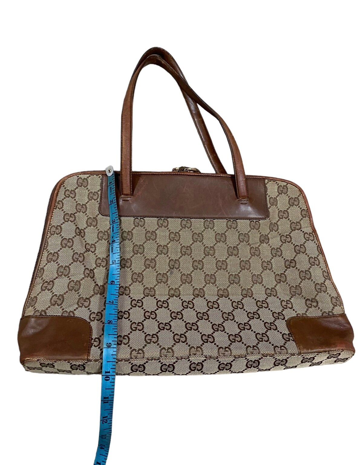 Vtg🔥Authentic Gucci GG Canvas Handbag - 20