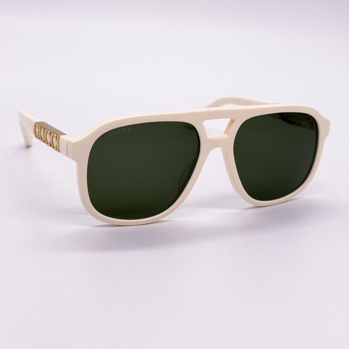 NEW GUCCI GG1188S 005 AVIATOR WHITE UNISEX SUNGLASSES GUCCI - 5