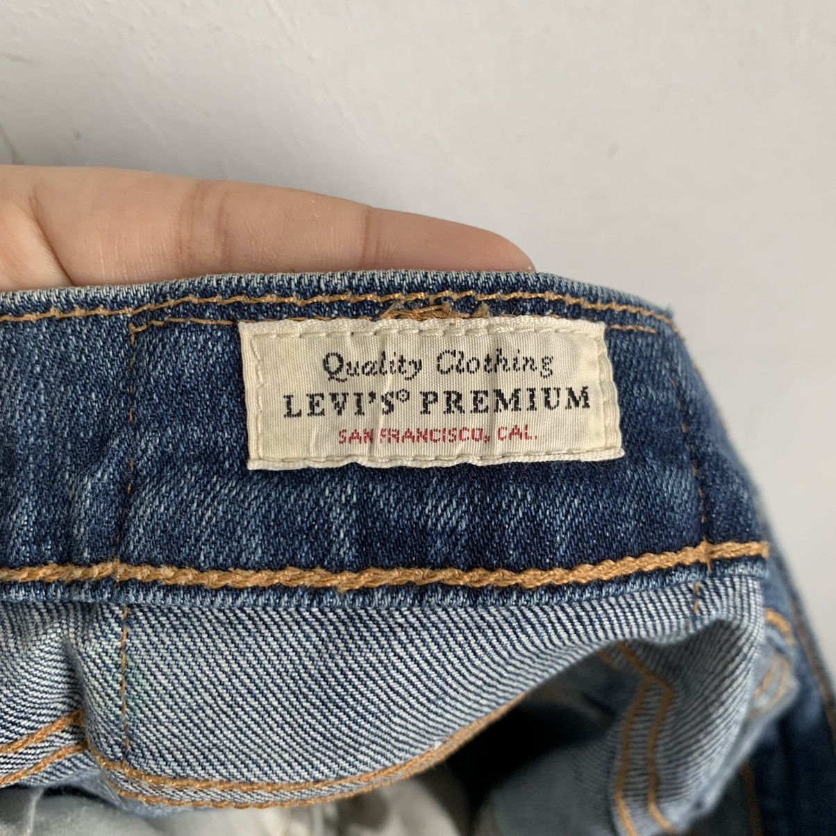 Vintage Levis 505 Big E Jeans Leather Pie Denim - 9