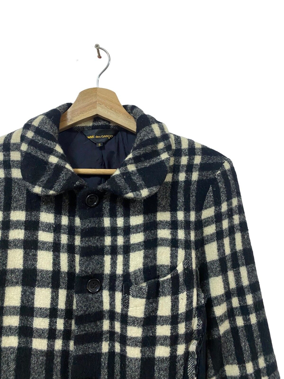AD2007🔥Comme Des Garçons Plaid Wool Hybrid Jacket - 6