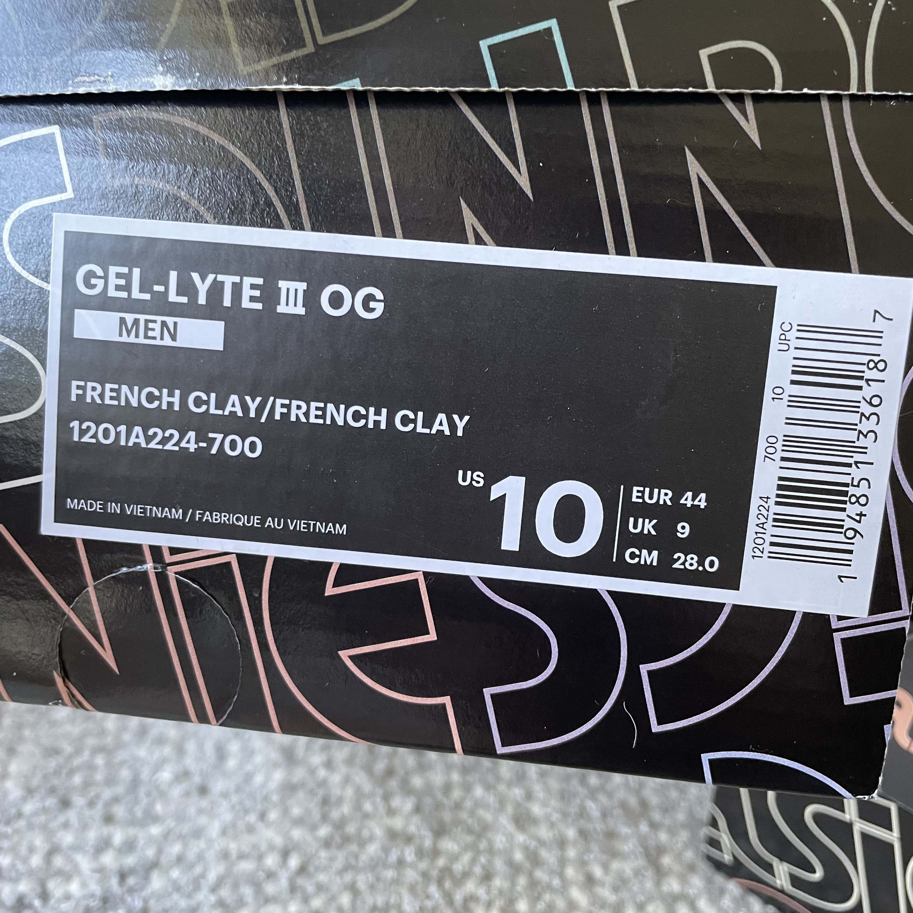 WiNTER 2020 the palette GEL LYTE iii 3 “FRENCH CLAY” - 5
