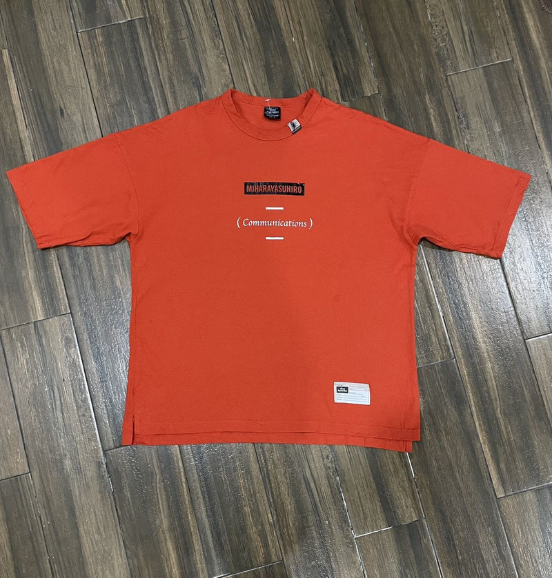 Miharayasuhiro x gu oversized baggy Tee Shirt Spell Out - 1
