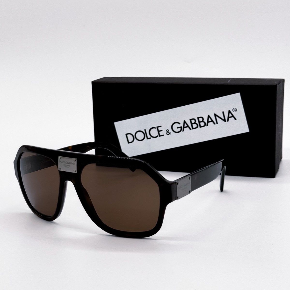 NEW DOLCE&GABBANA DG4433 502/73 BROWN SUNGLASSES - 3