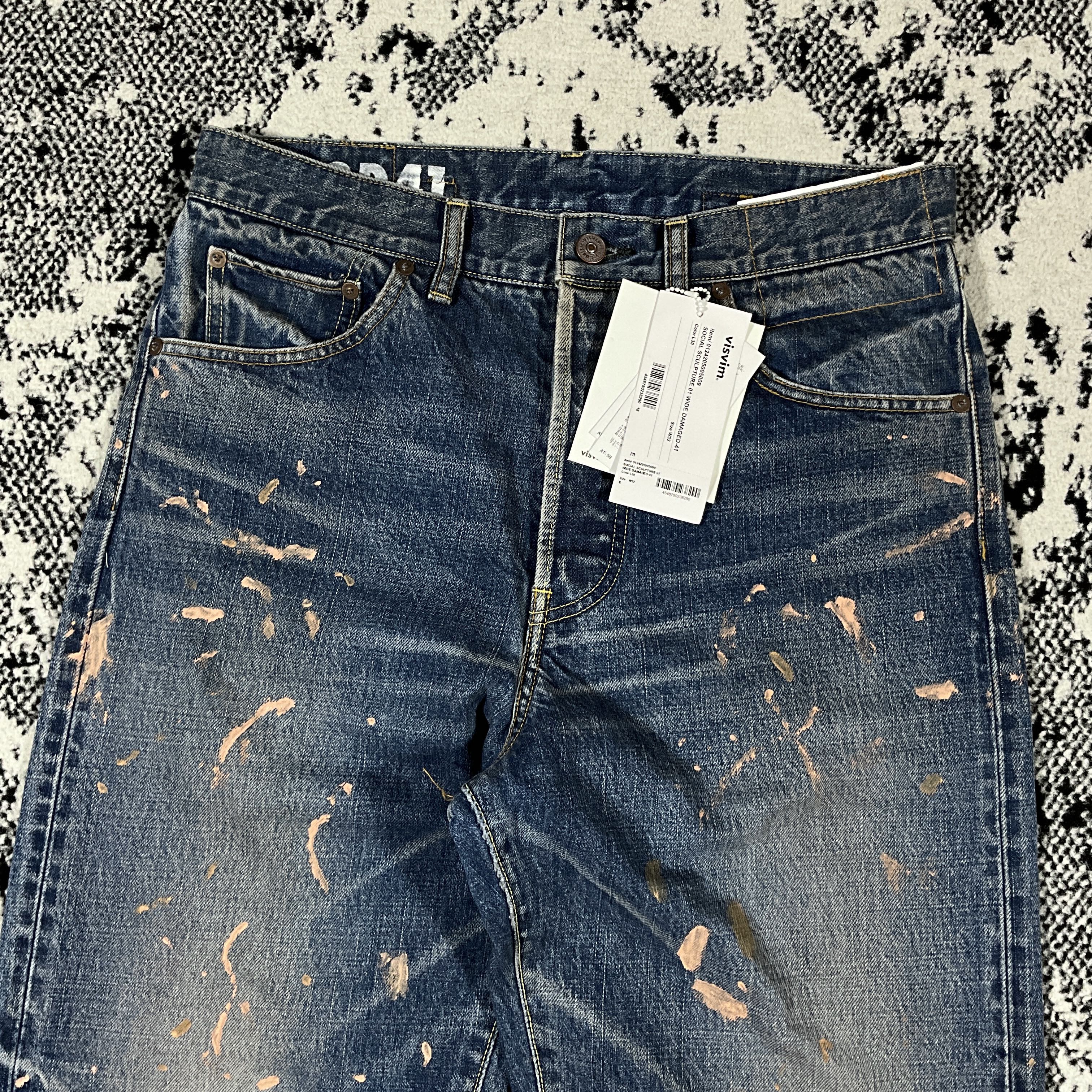 visvim VISVIM SOCIAL SCULPTURE 01 WIDE DAMAGED-41