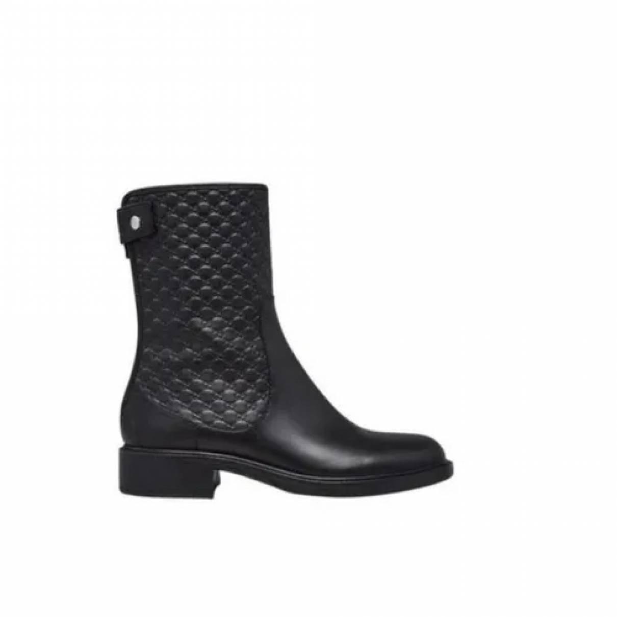 Leather biker boots - 5