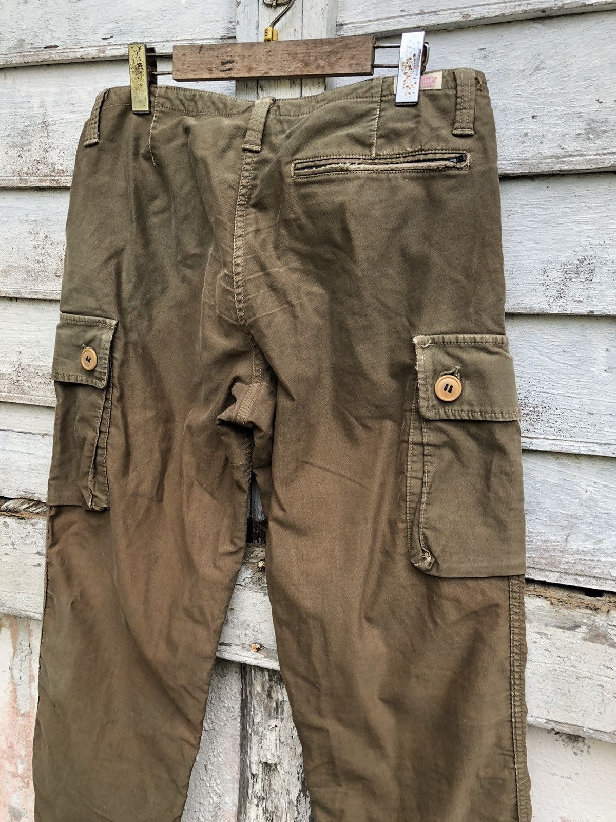 Distressed Sunfaded Hollywood Ranch Heavy Duty Cargo Pant - 5