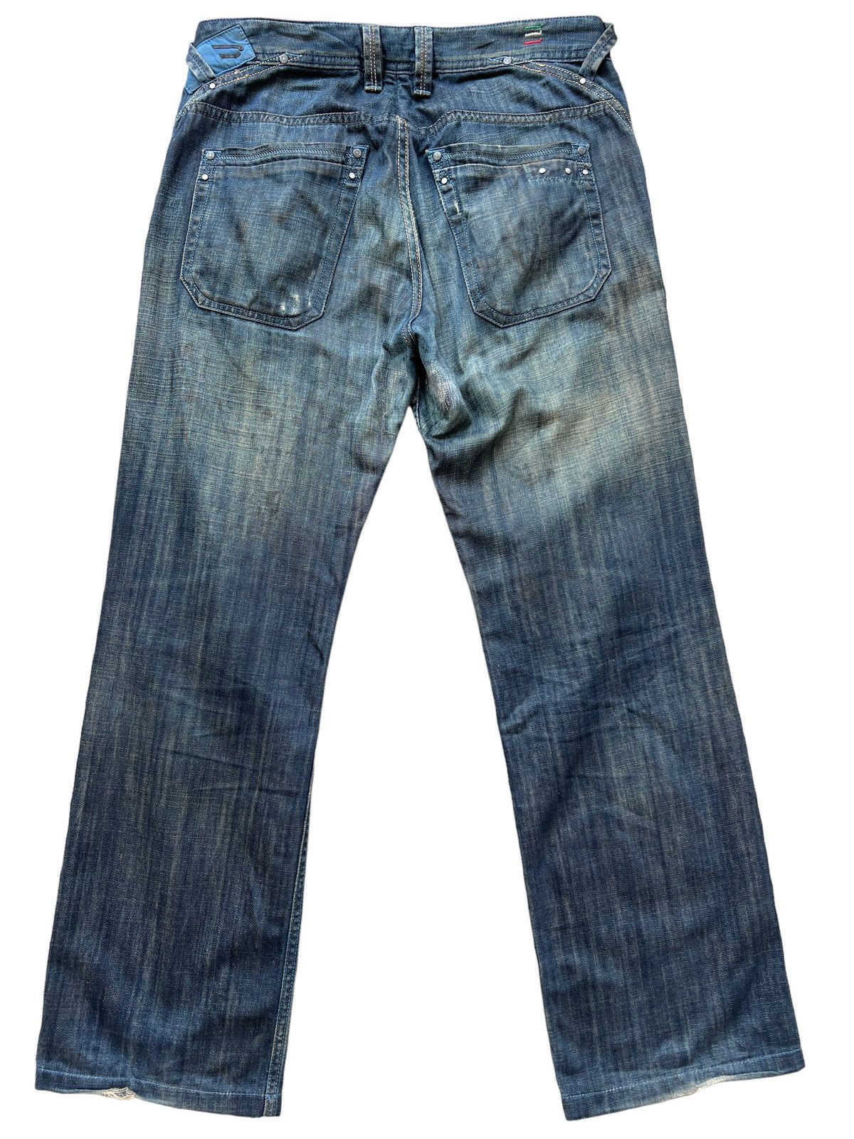 Vintage Diesel Industry Distressed Denim Jeans 34x30 - 3
