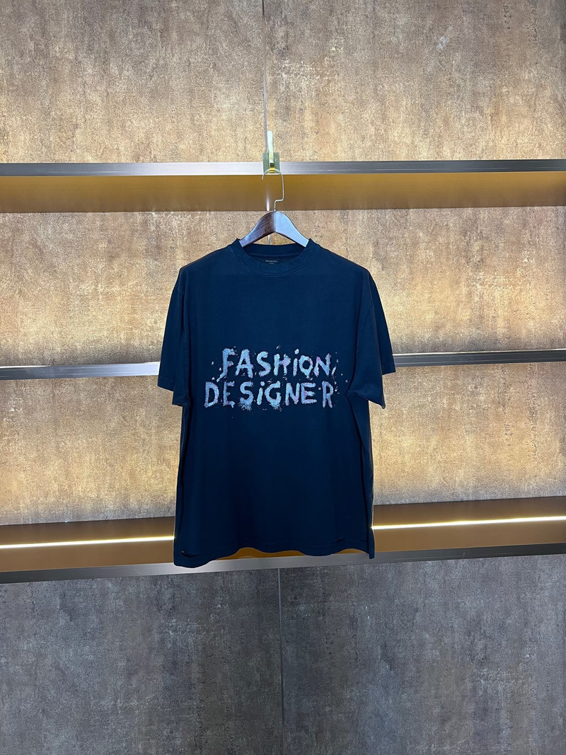 Balenciaga Fashion Designer Short Sleeve Shirt - 1