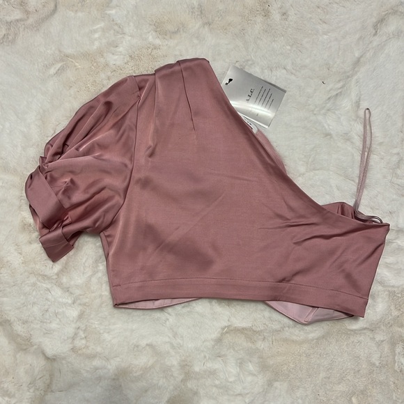 A.L.C. – Tomlin Crop Top in Dusty Rose (Size 8) - 5