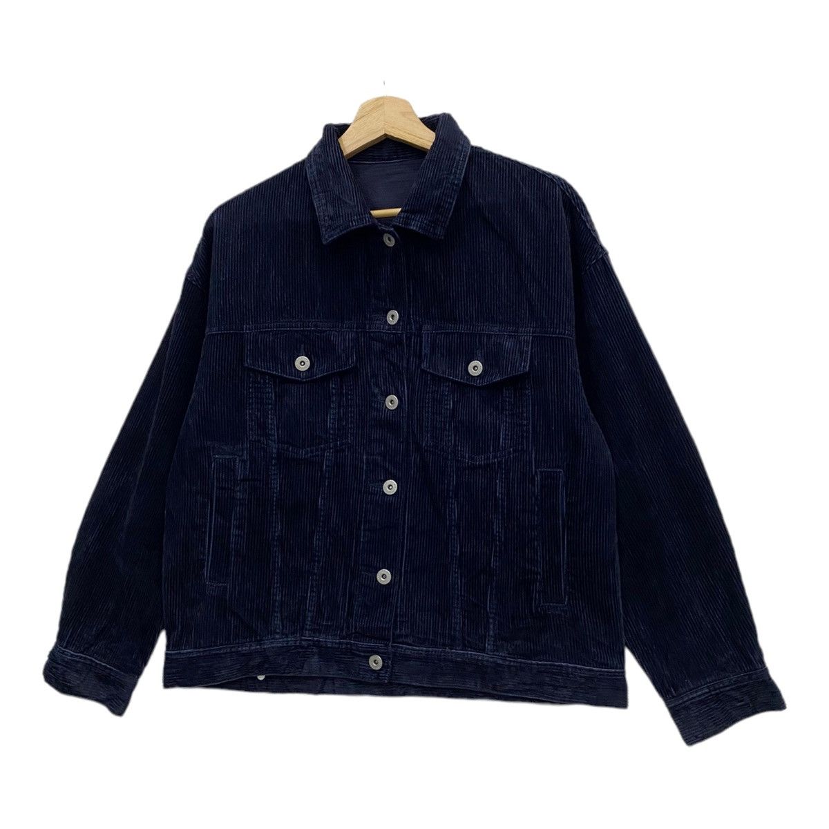 Issey Miyake - 🇯🇵GU JEANS JAPAN VELVET CORDUROY TRUCKER JACKET - 3