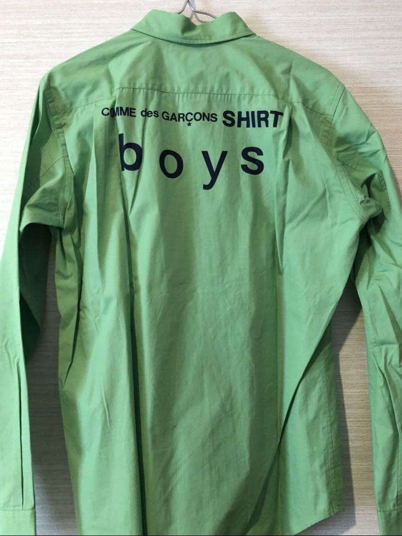 Comme des garcons Shirt Boys green logo shirt - 1