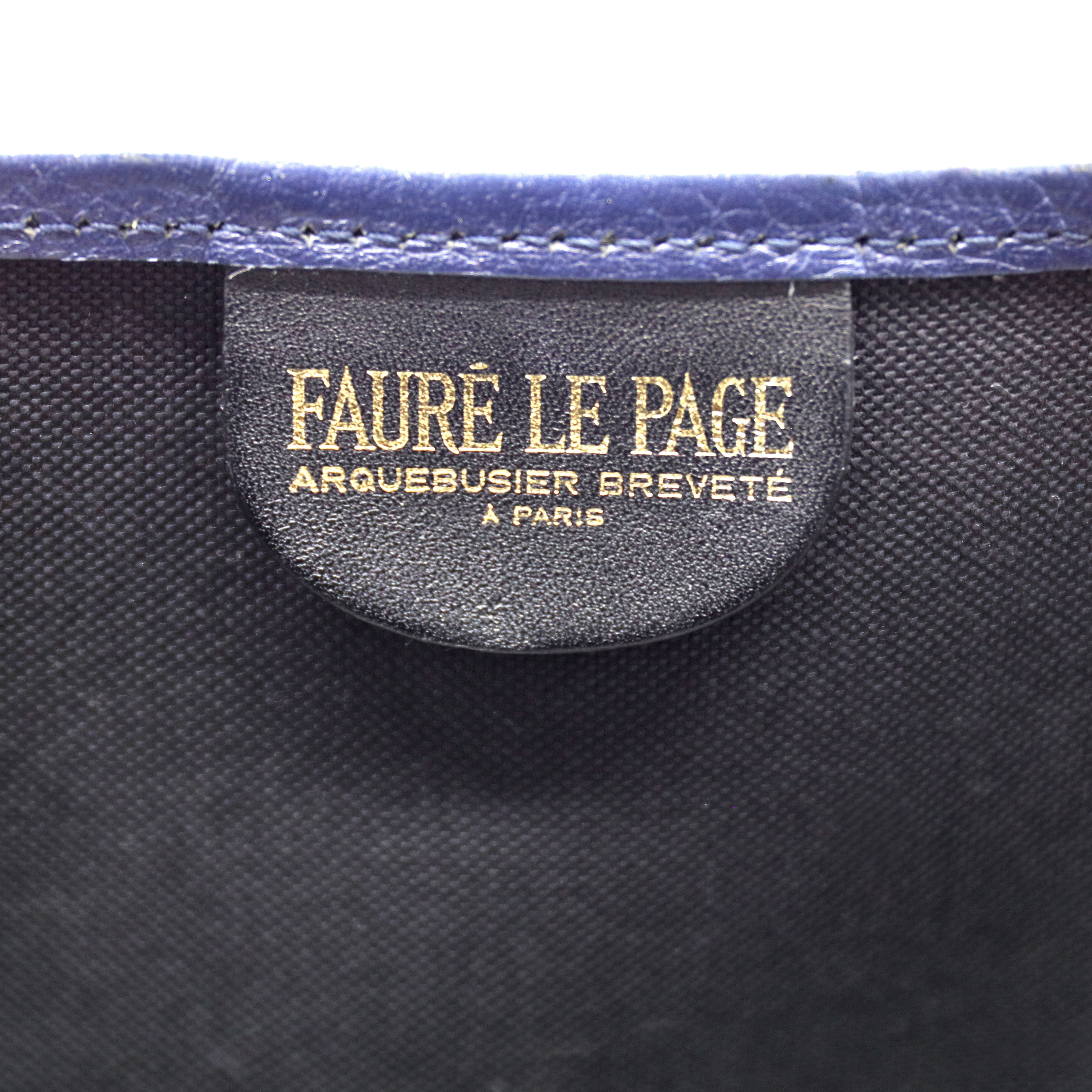 Faure Le Page Daily Battle 32 Zip Walnut Brown Scale Canvas & Beige Leather  - BrandConscious Authentics
