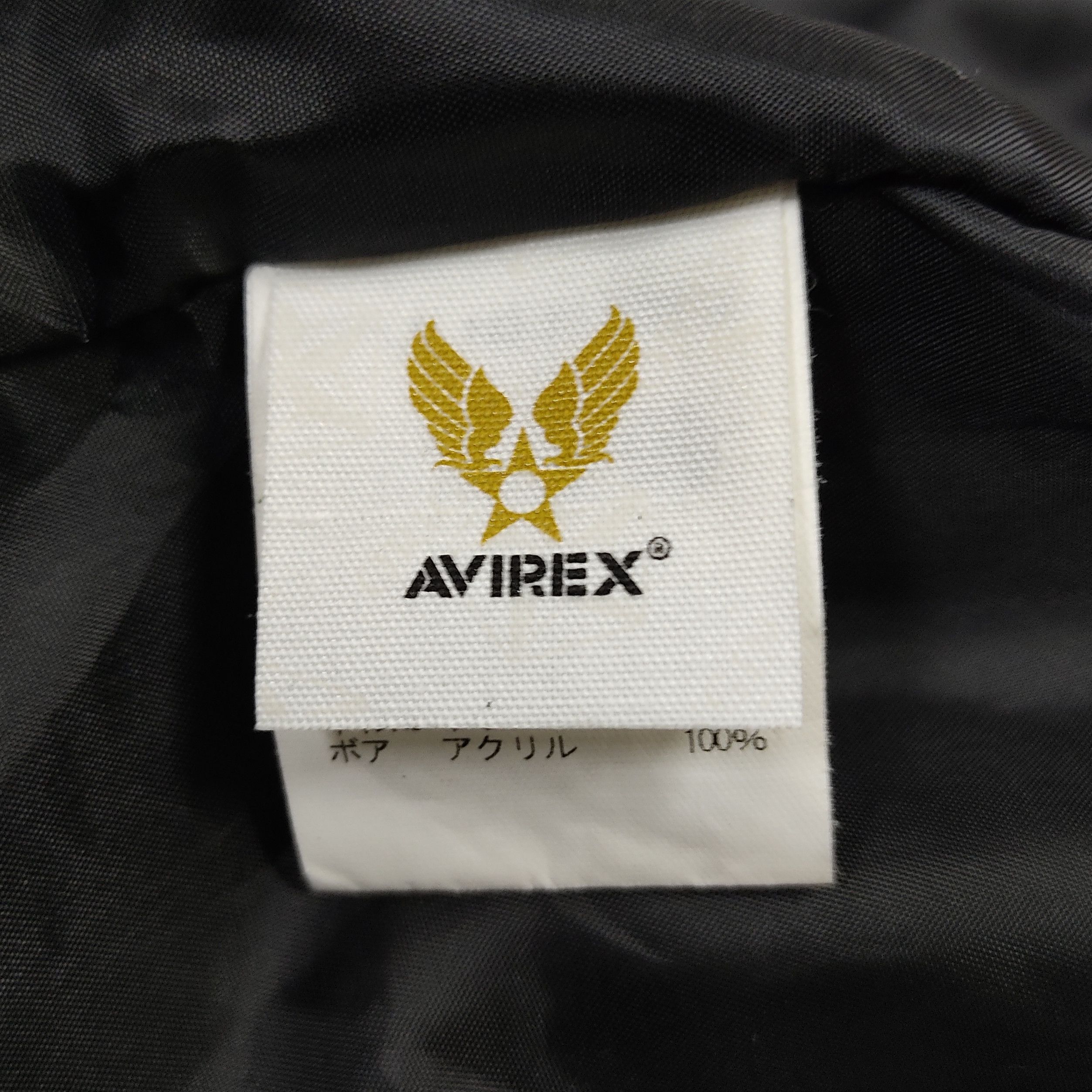 AVIREX Type B-3 Flight Bikers Black Rugged Jacket - 12