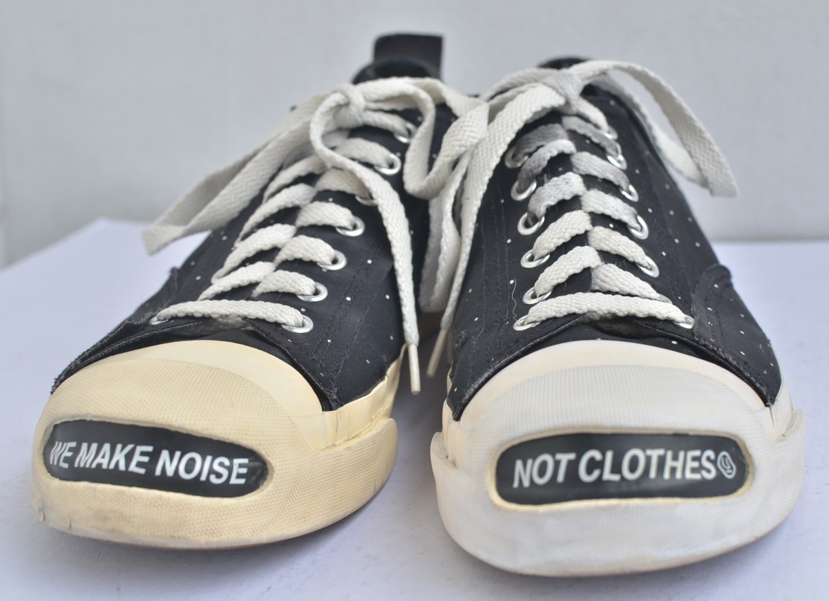 UNDERCOVER JACK PURCELL SNEAKERS WE MAKE NOISE NOT CLOTHES - 3