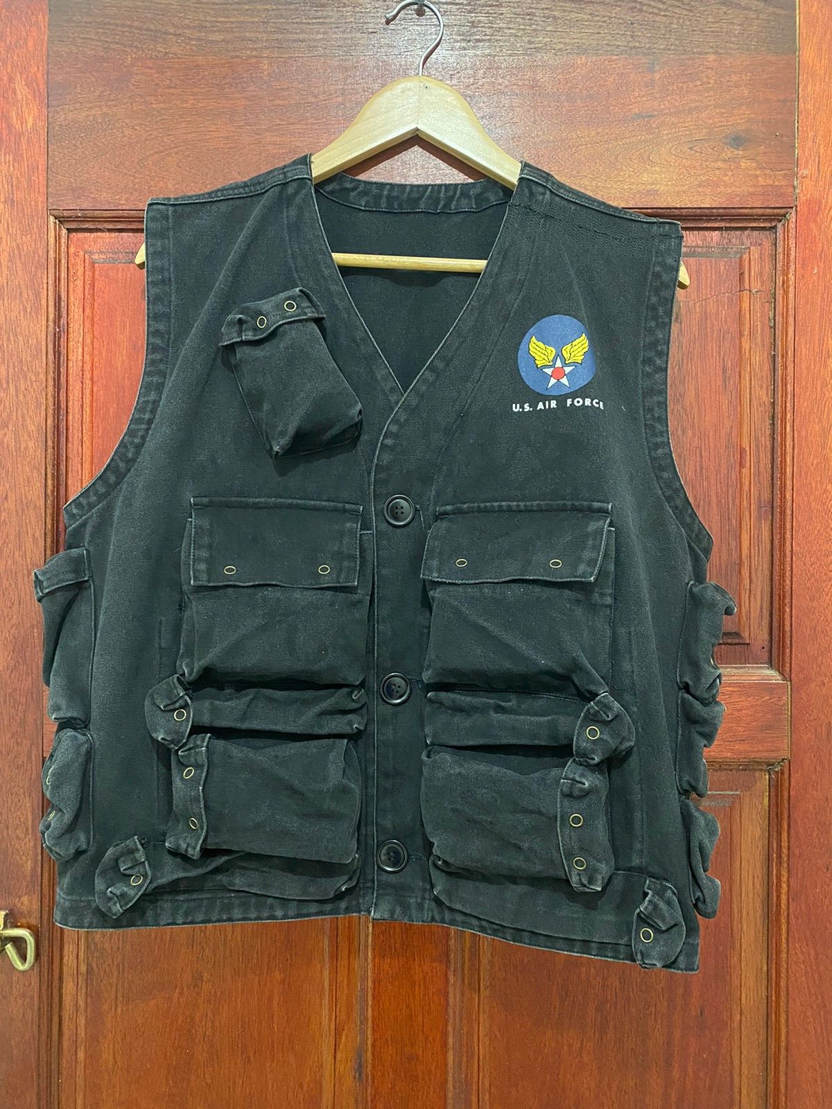 Vintage Military Us Airforce Tactical Multipocket Vest 16 - 1