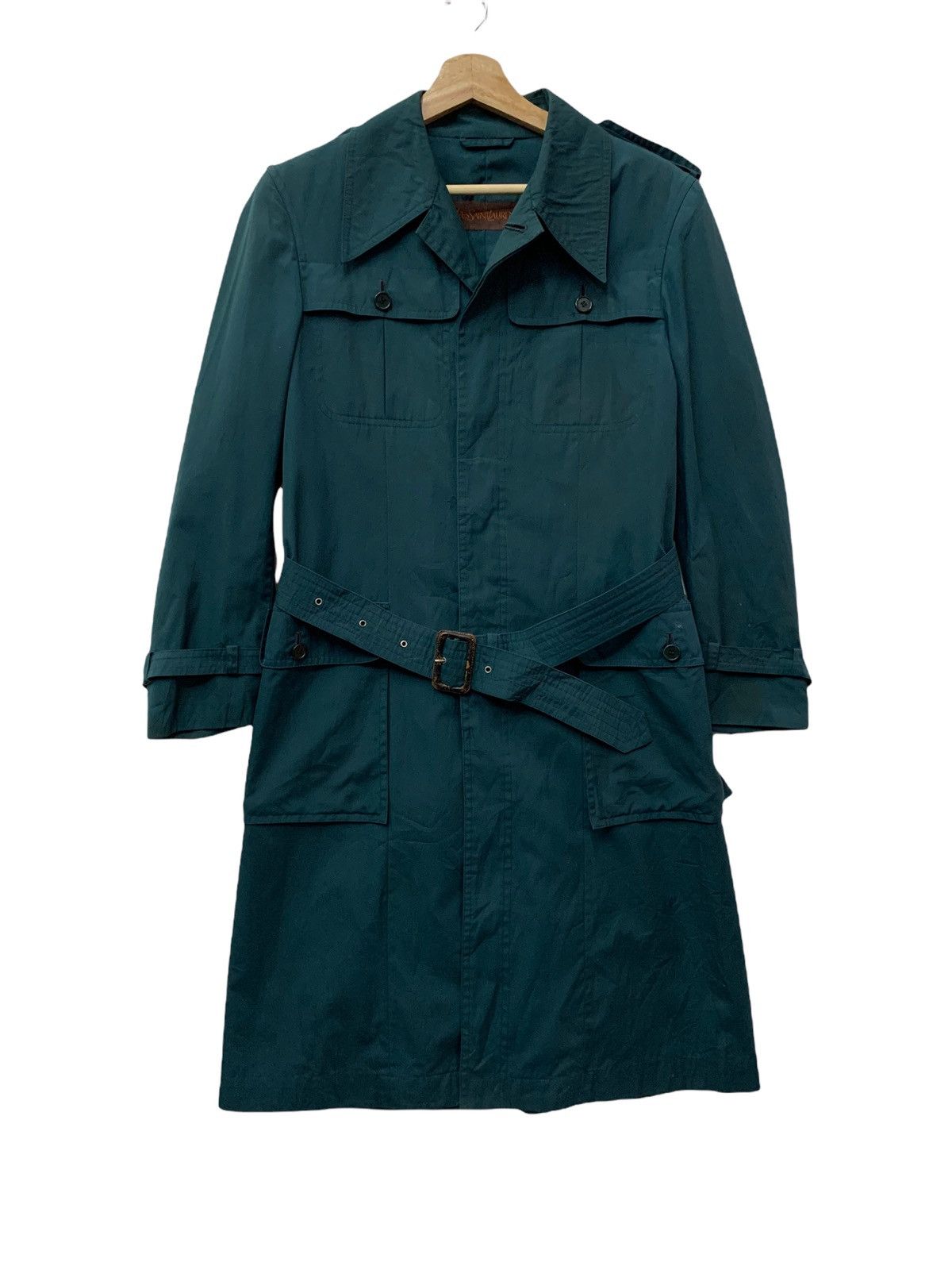 Ysl Pour Homme - 🔥YSL DARK GREEN TRENCH COATS - 2