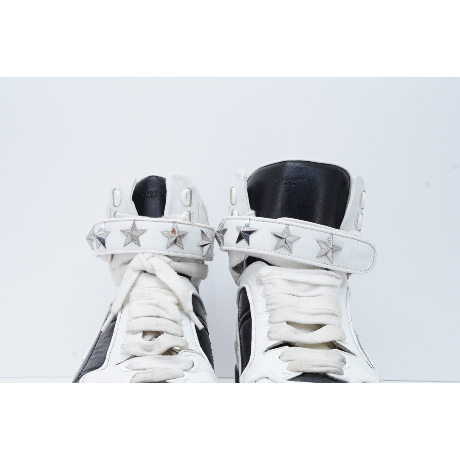 Givenchy Tyson Star Sneakers Shoes White Leather High Top 44 - 6