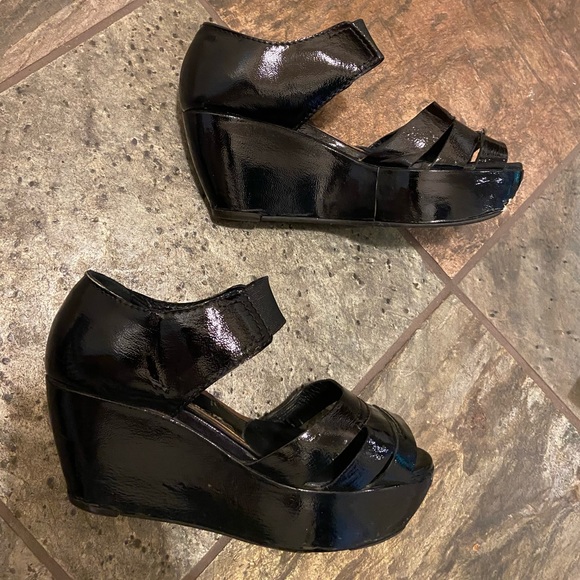 Marni Y2K Patent Leather Wedge Heels vintage - 11