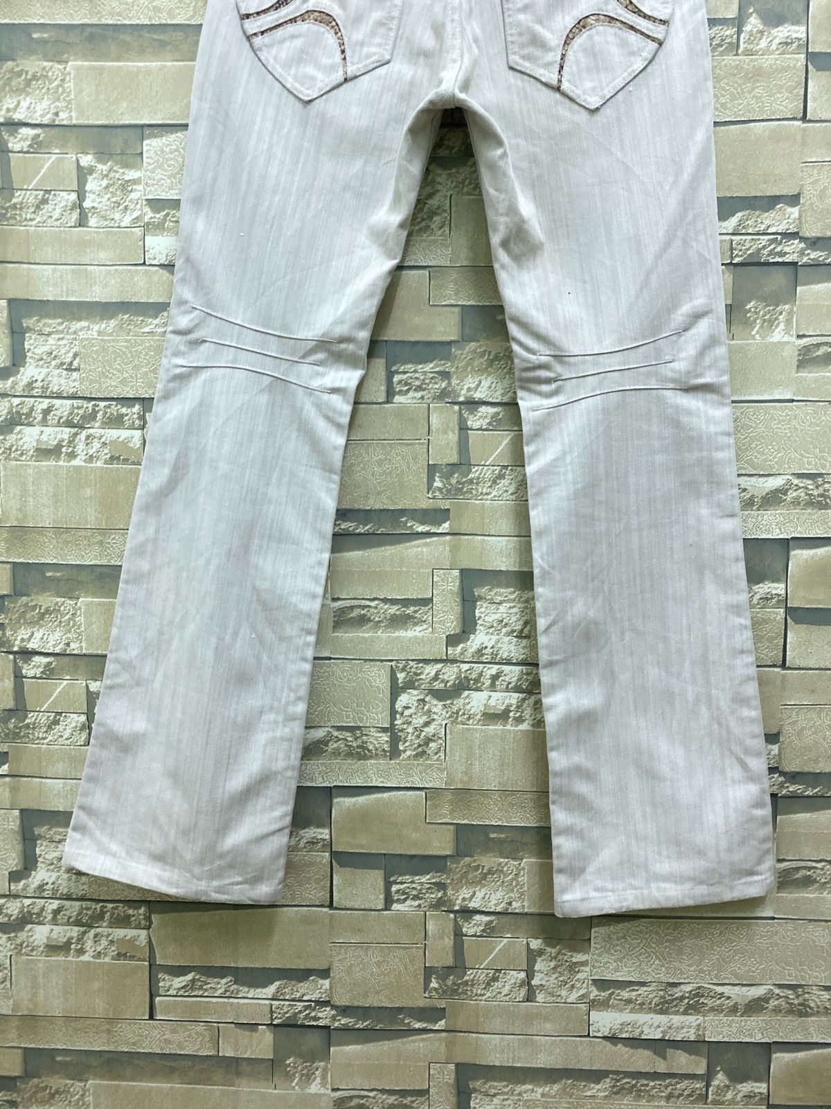 Vintage - TAKIAQ Japan Flared Bootcut Striped Snake Skin Pants - 12