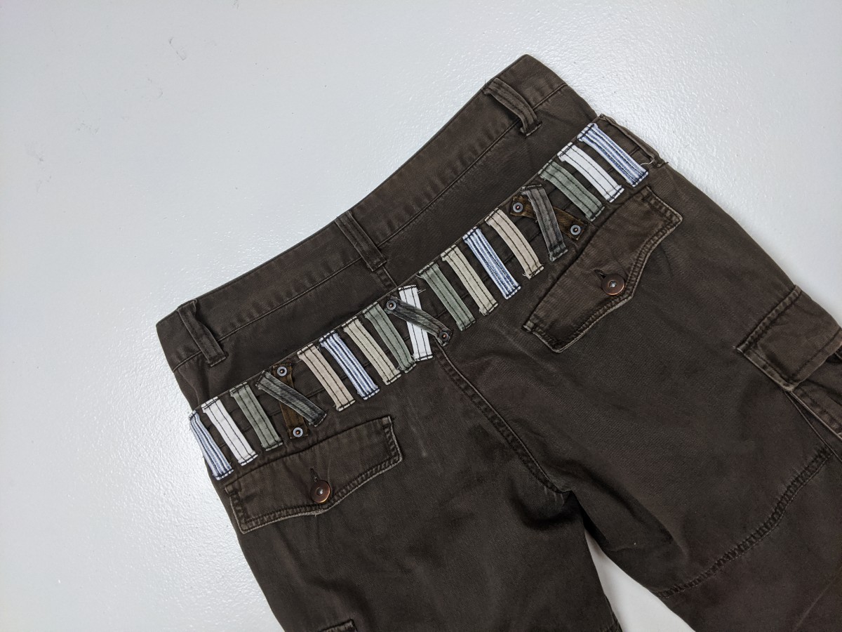 Denime - Denim Lab Japan Double Waist Cargo Khakis Bottom Pant - 9