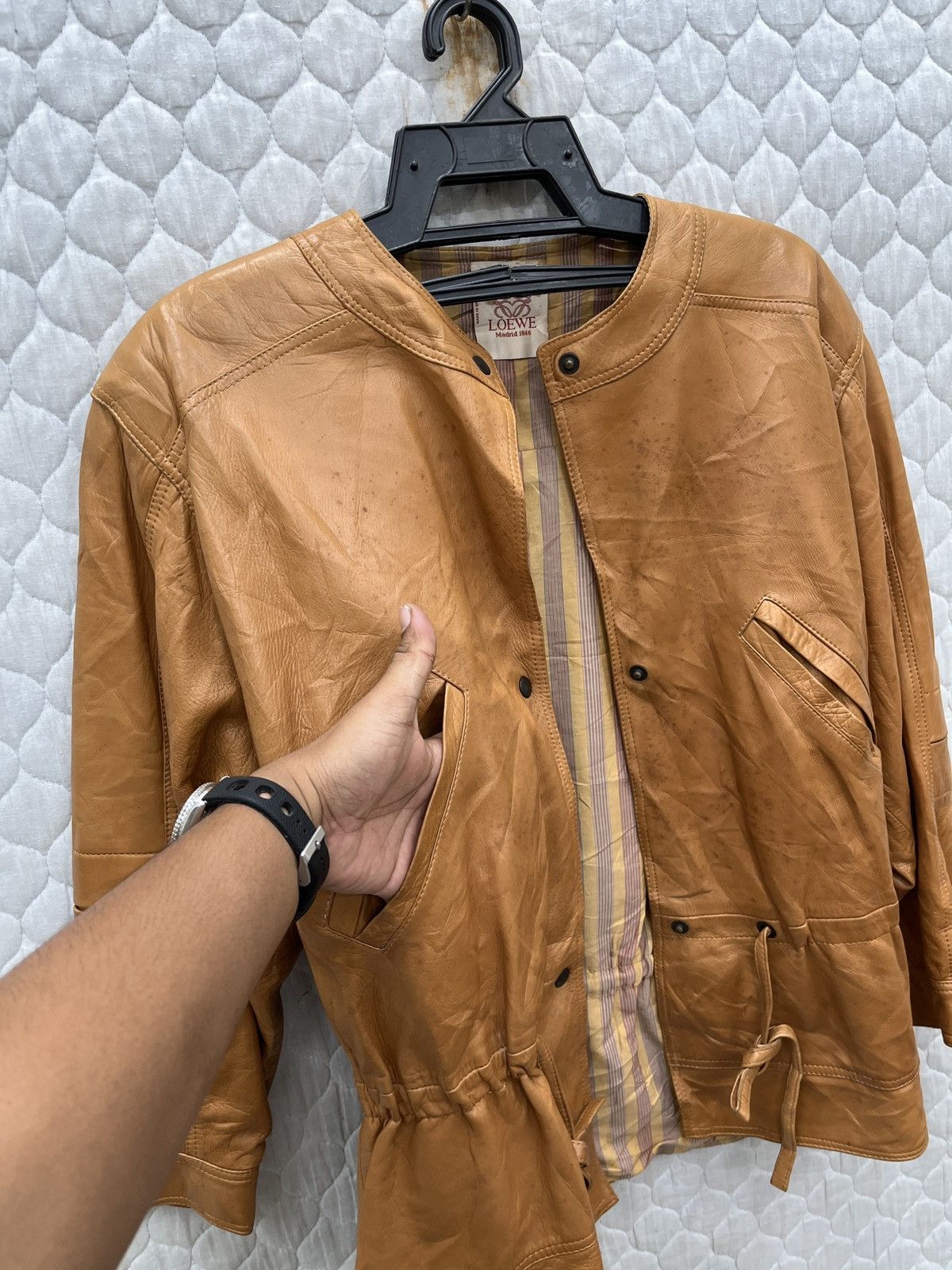 🔥🔥🔥STEALS LOEWE LEATHER JACKET - 12