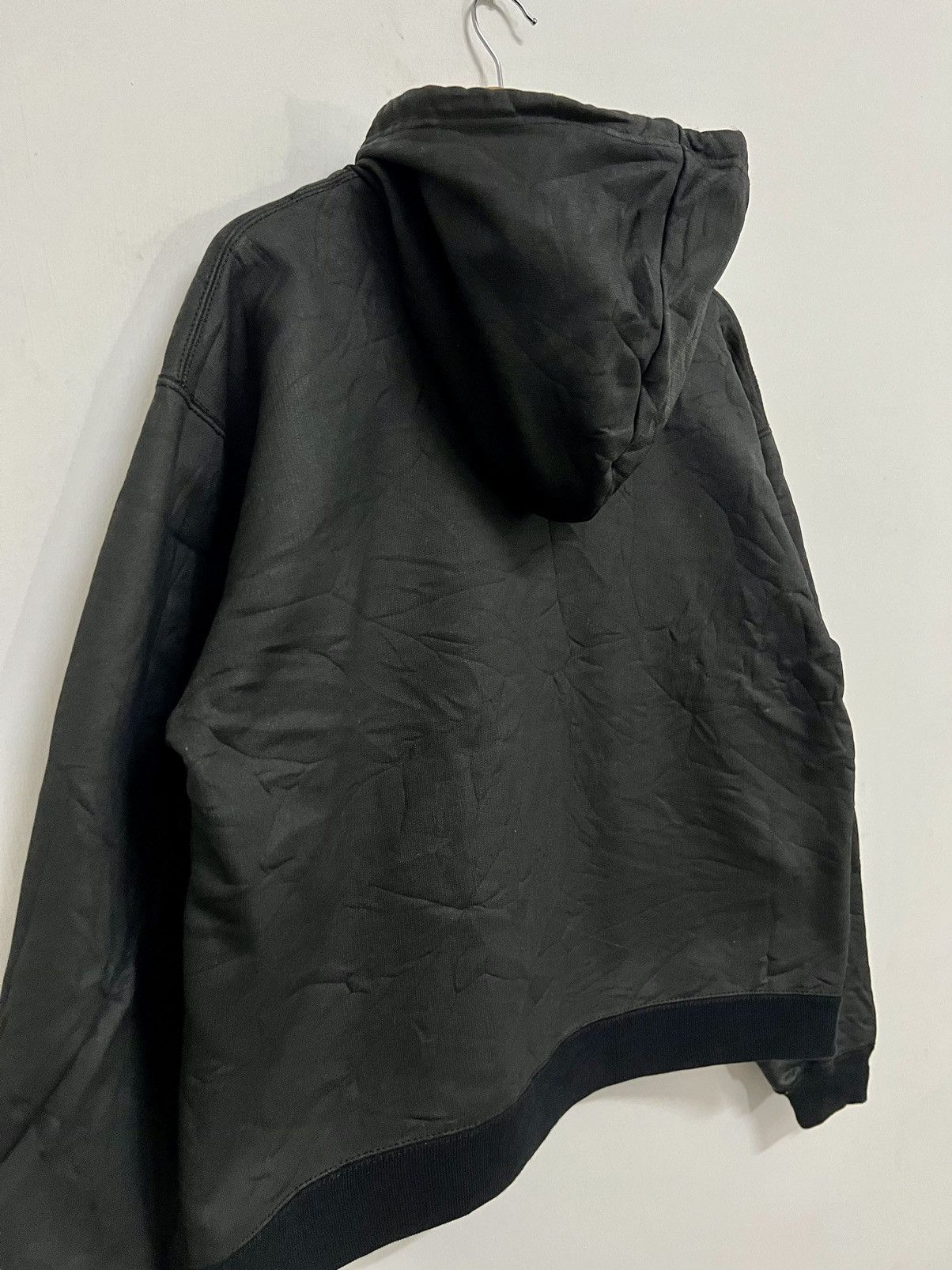 A.P.C BLACK WAX HOODIE SWEATSHIRT - 11