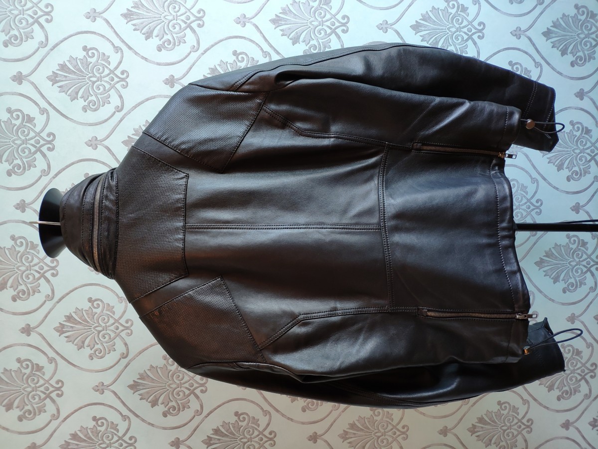 AW14 Black leather jacket.Like Undercover or Givenchy - 6