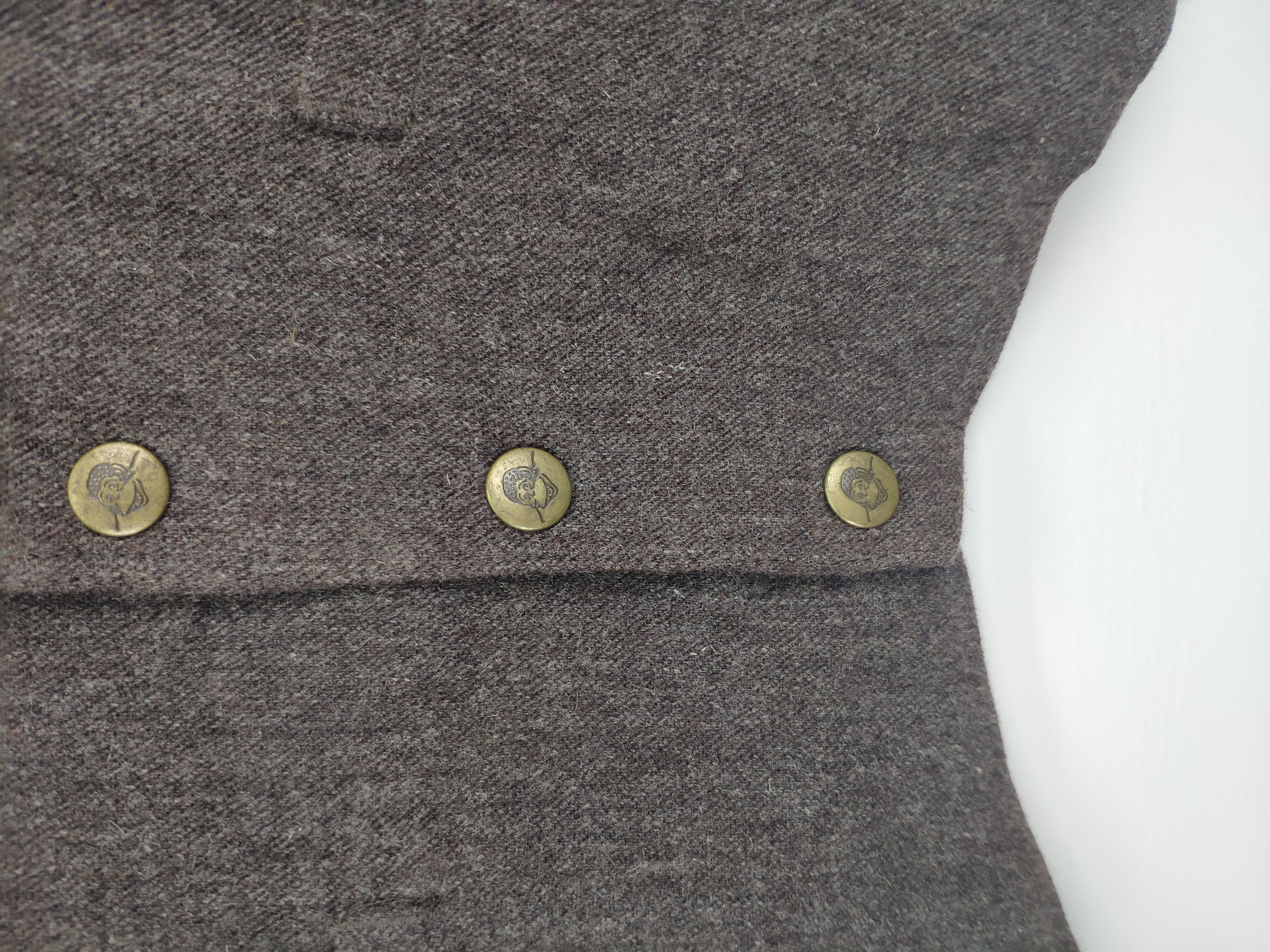 Vintage - Vintage Ben Davis Vest Wool Snap Button - 5