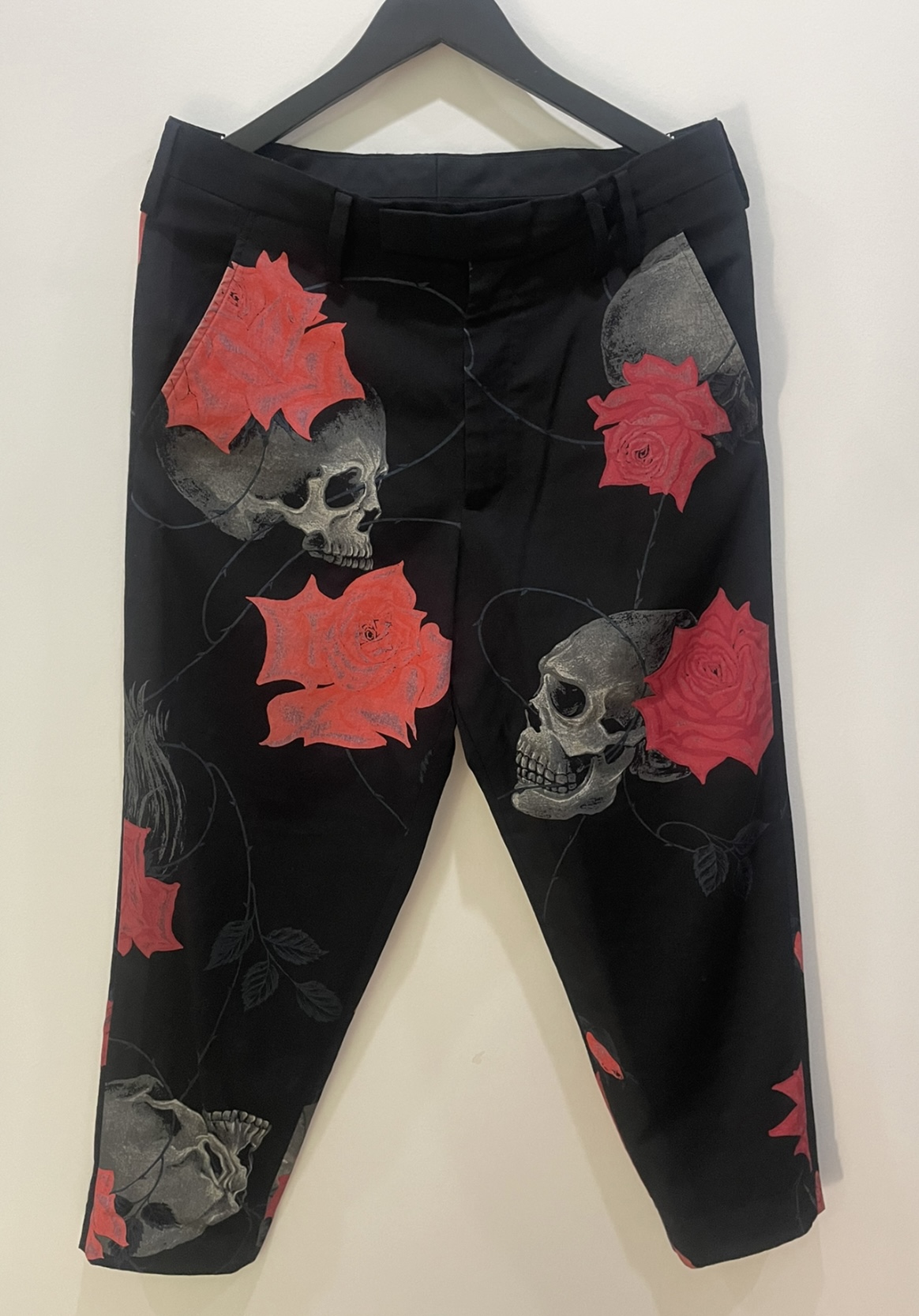 Yohji yamamoto pour homme 14aw skull rose replica suit set - 4