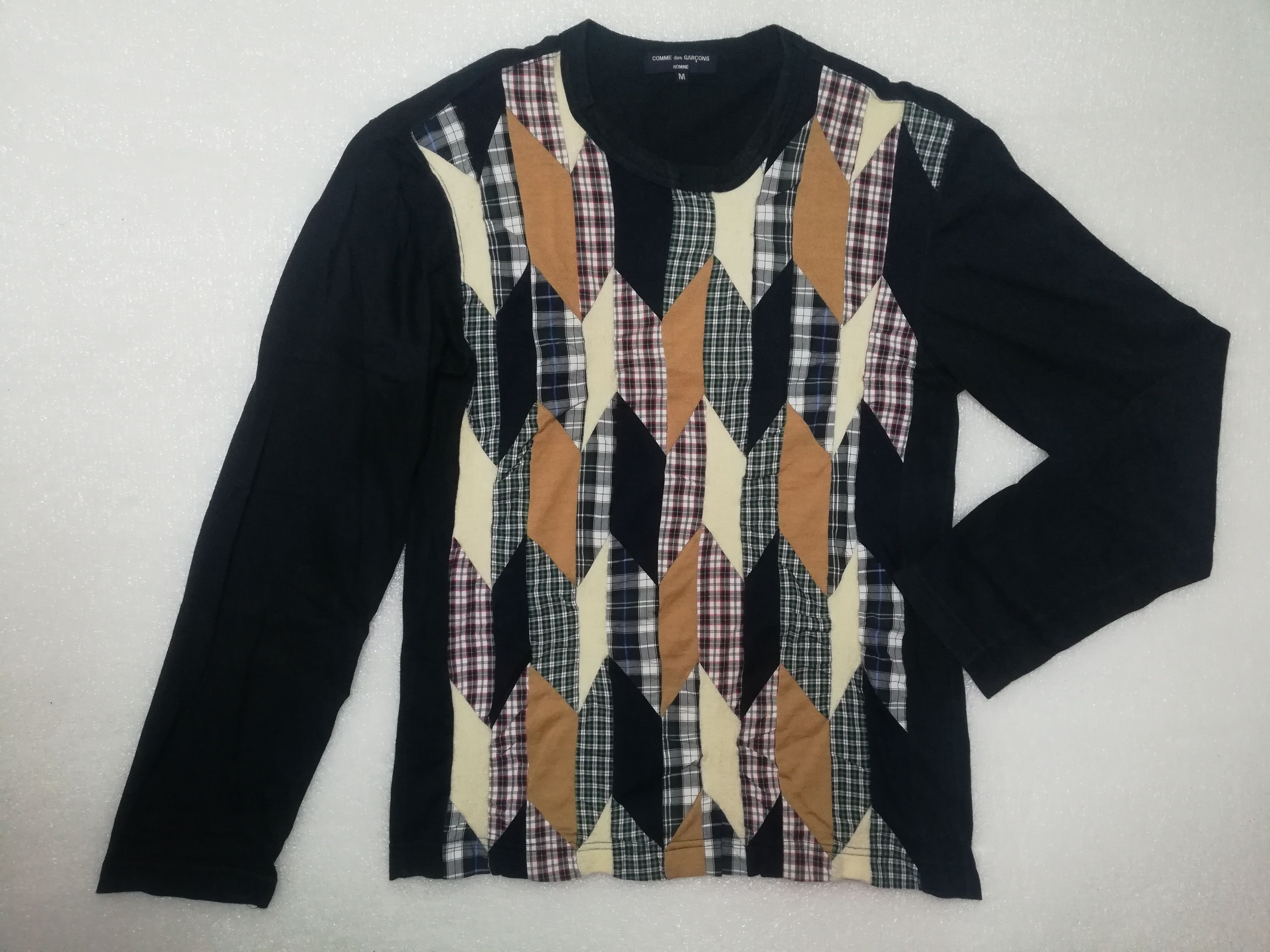 Patchwork L/S Tee (Fits Small) - 1