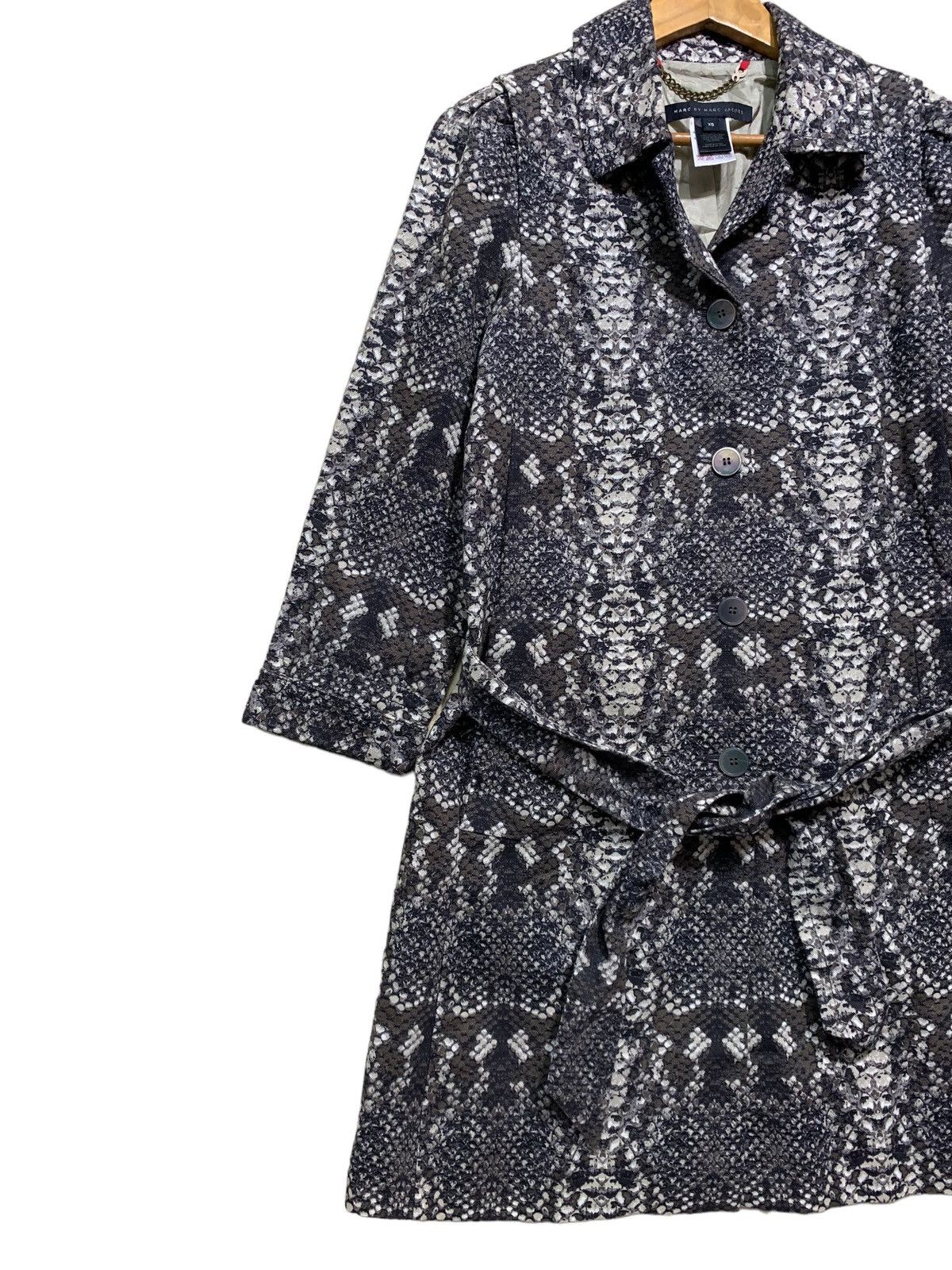 🔥MARC JACOBS SNAKESKIN PRINTED TRENCHCOATS - 2