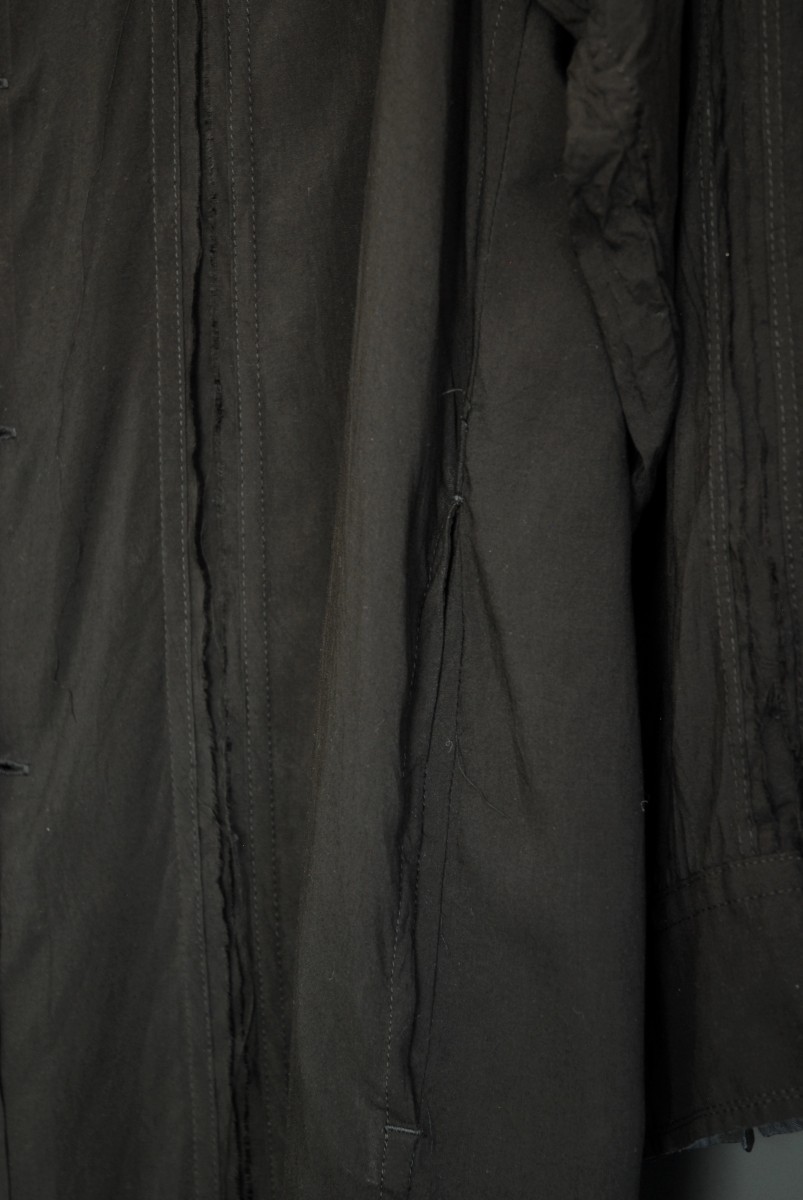 Pour Homme Long Oversized Black Shirt - 5
