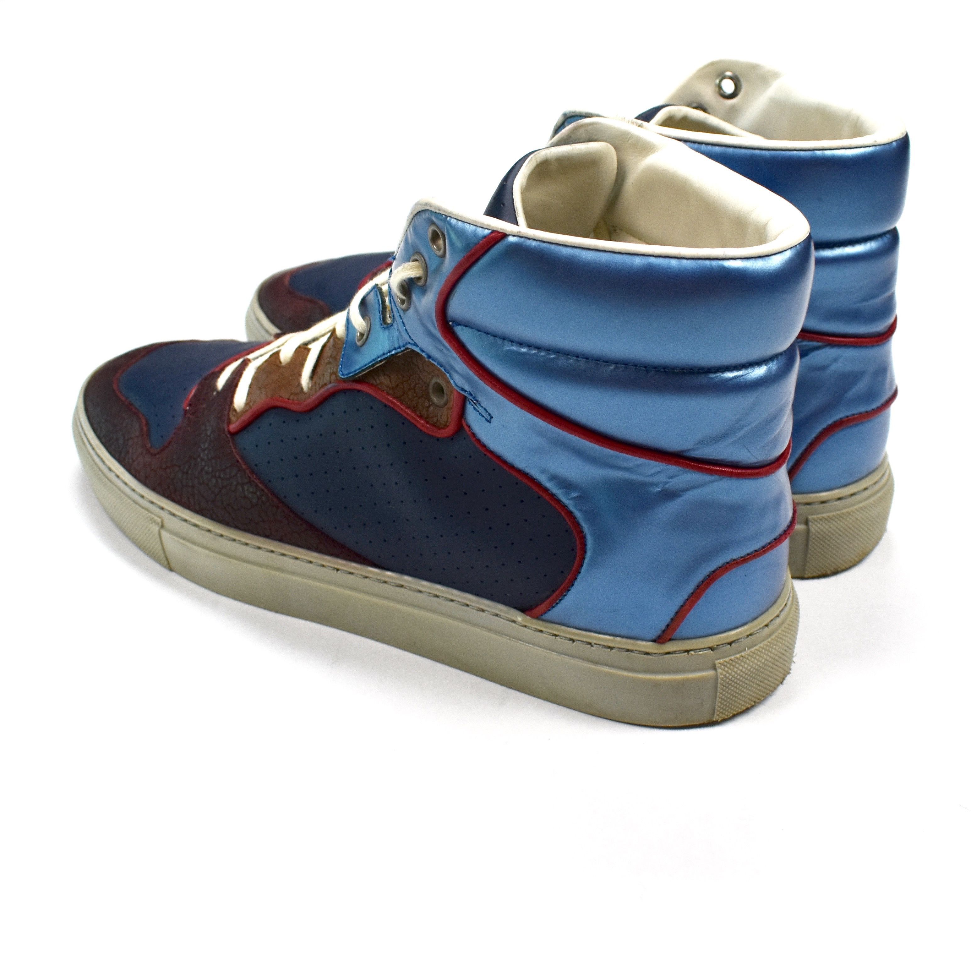 Balenciaga Multi Material High Top Dunk Sneakers - 6