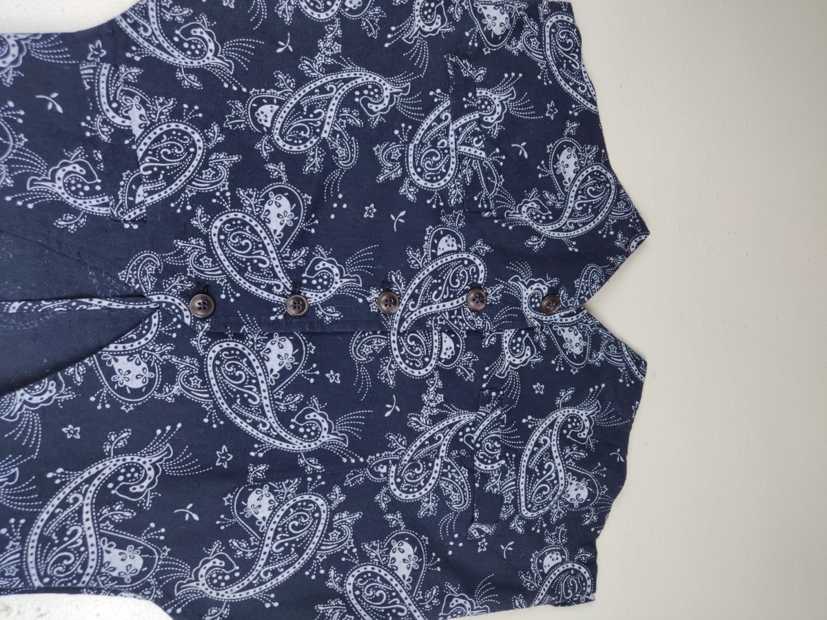 Other - Unbranded Paisley Bandana Vest Suit Jacket - 3