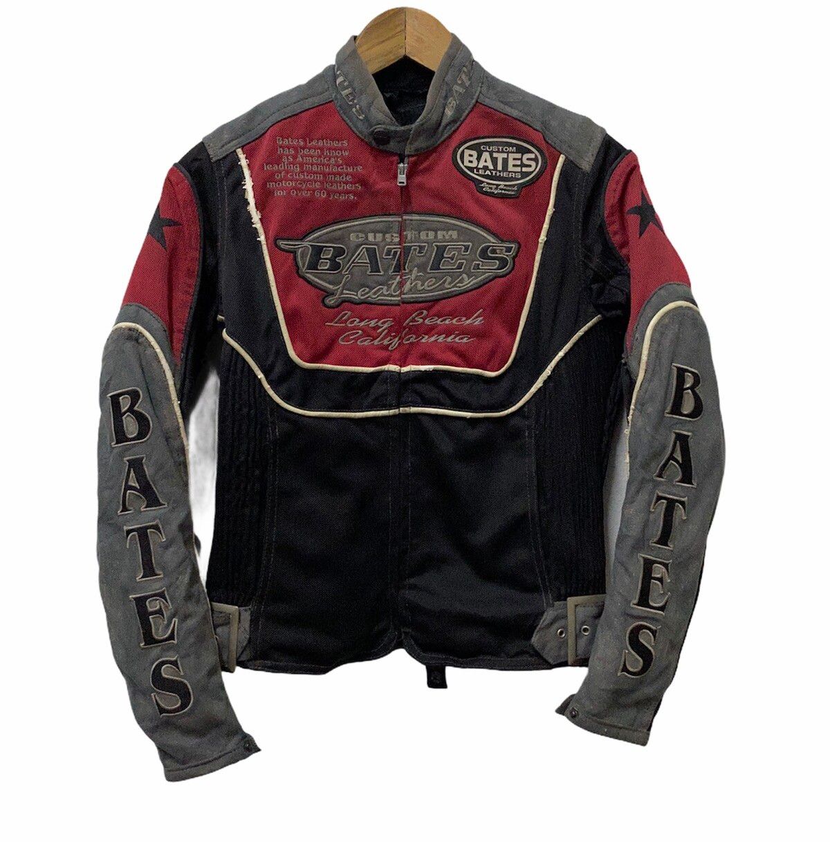 Sports Specialties - 🔥Bates Custom Leather Distressed Motorcycle Jacket - 1
