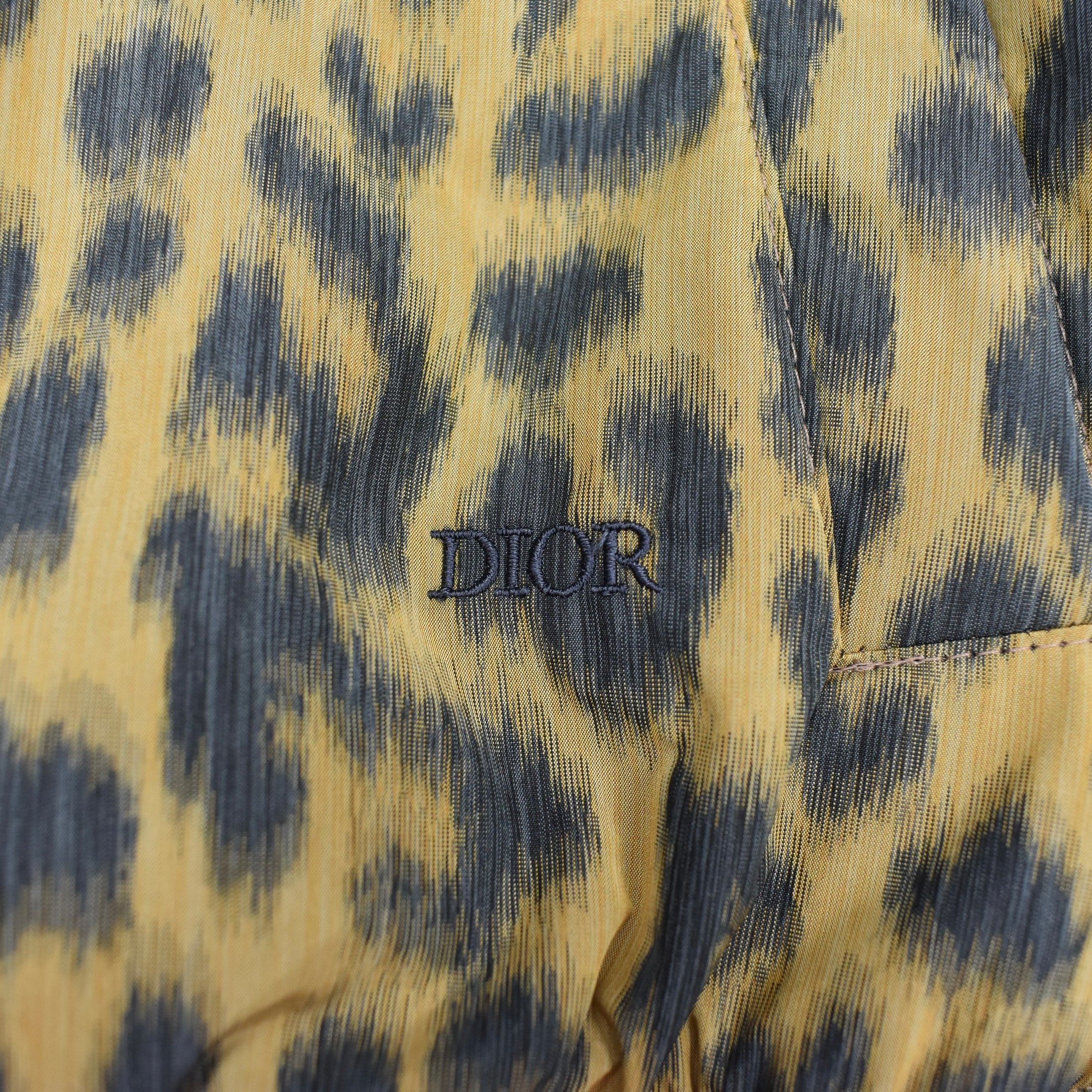 DIOR Leopard Print Woven Bomber Jacket Saddle Pocket - 6