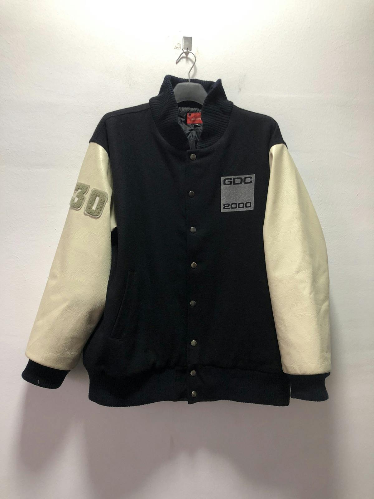GDC 2000 GRAND CANYON Varsity Jacket Leather Schott Button - 1