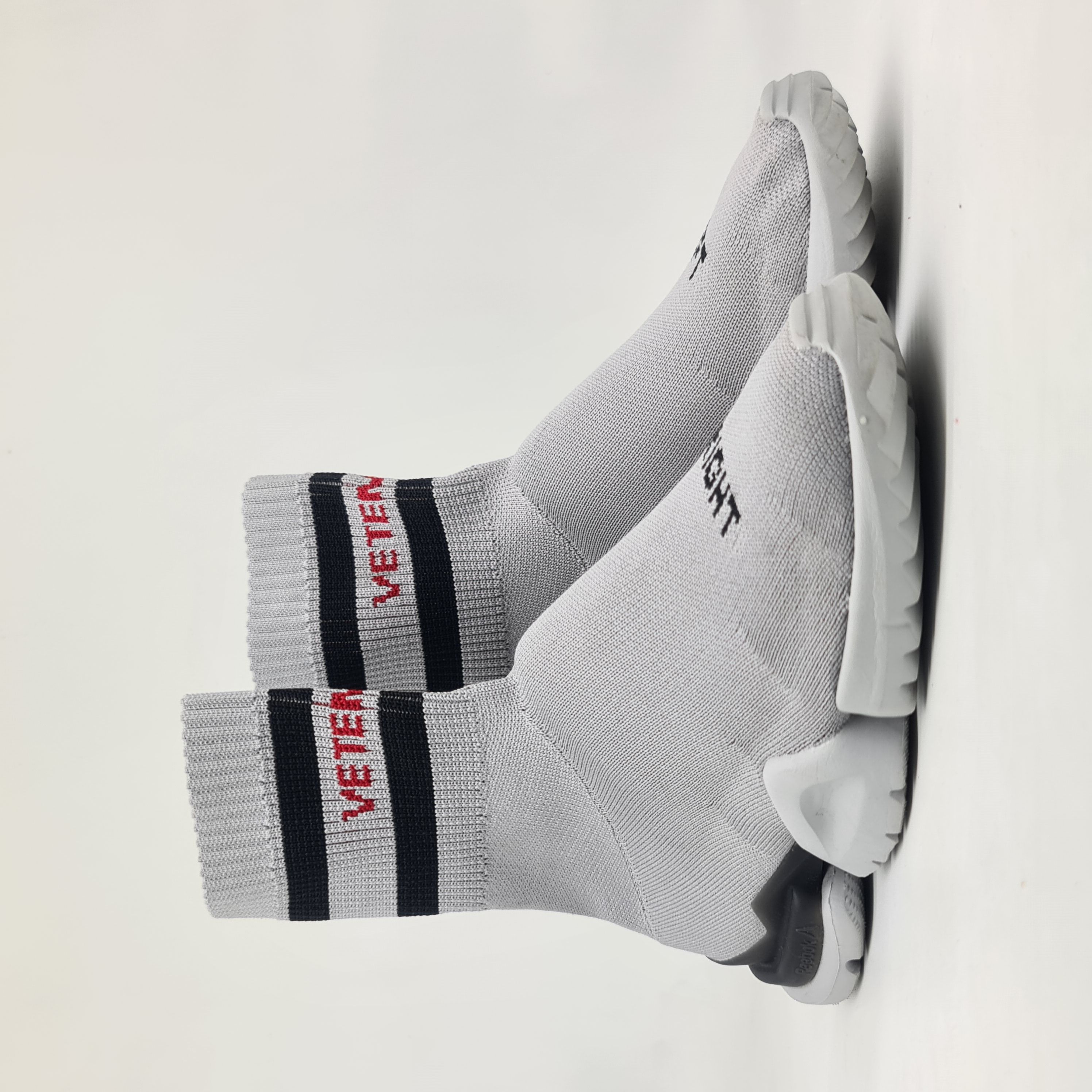 Vetements x Reebok - Size 36 Gray Sock Runner - 1
