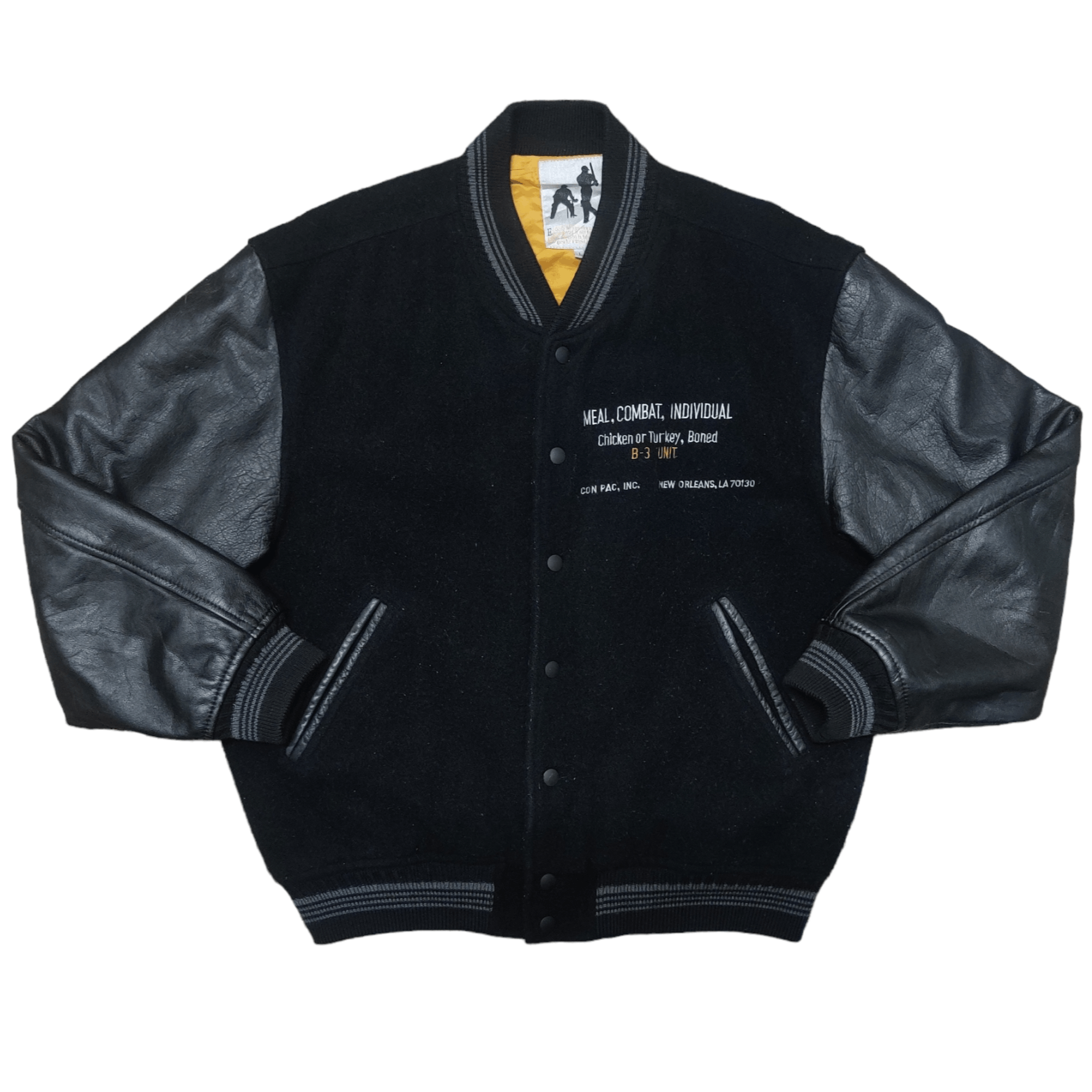 Vintage Japanese Brand Baseball Varsity Jacket Wool Leather - 3