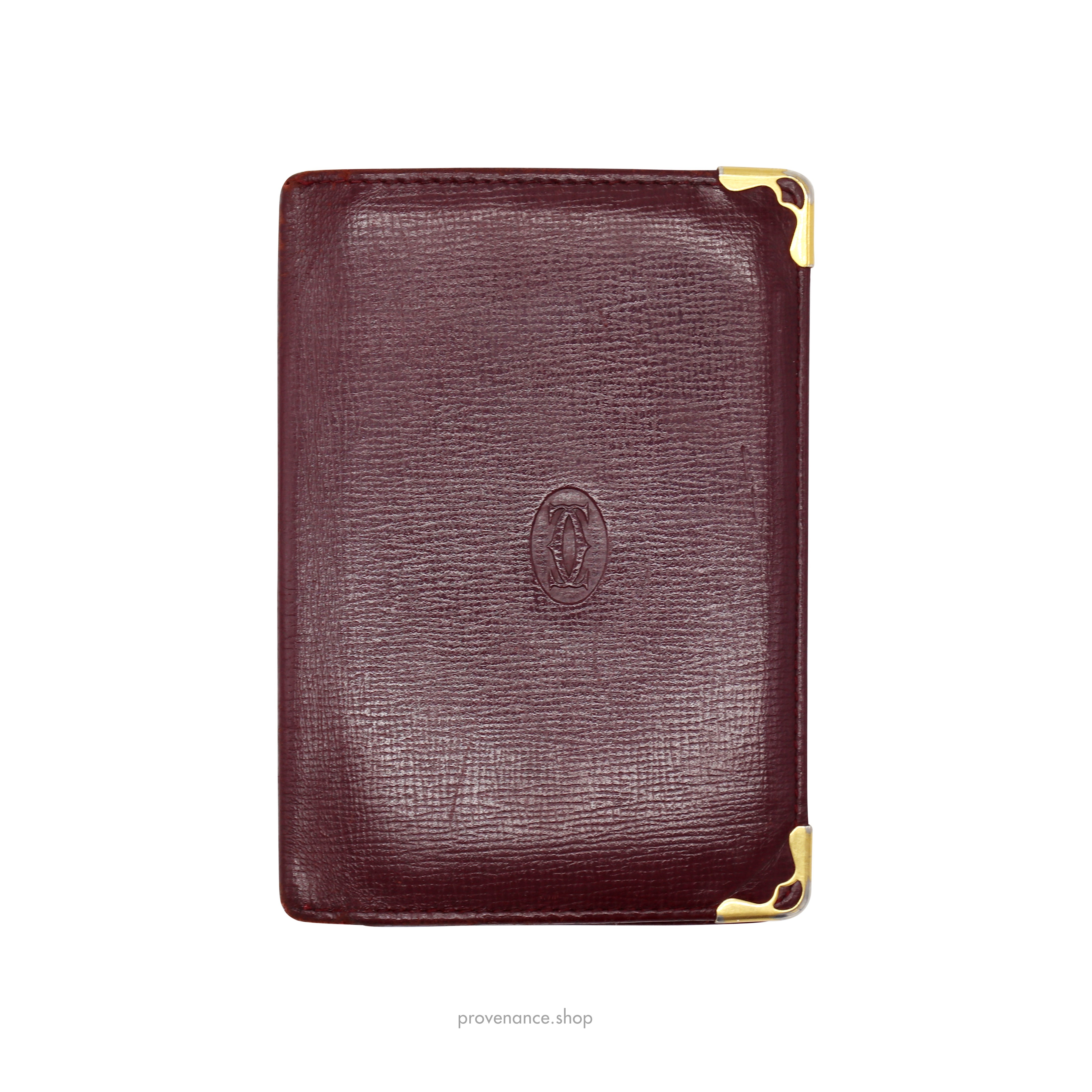 Pocket Organizer Wallet - Burgundy Leather - 1