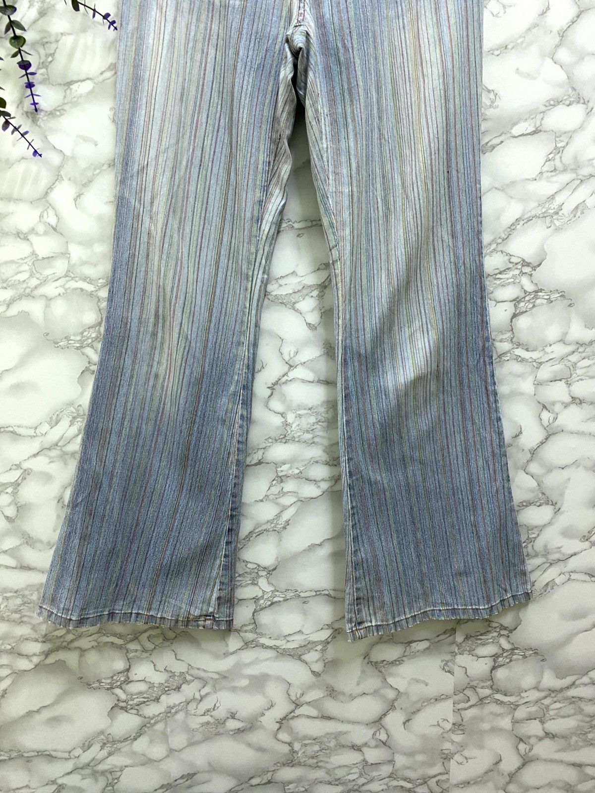 Vintage Striped Bush Pants JOUER AUX ECHECS Wide leg - 6