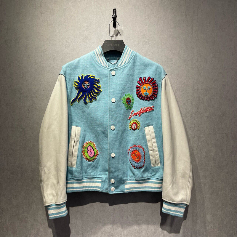 Louis Vuitton x Yayoi Kusama collaboration: Sun pattern baseball jacket - 1
