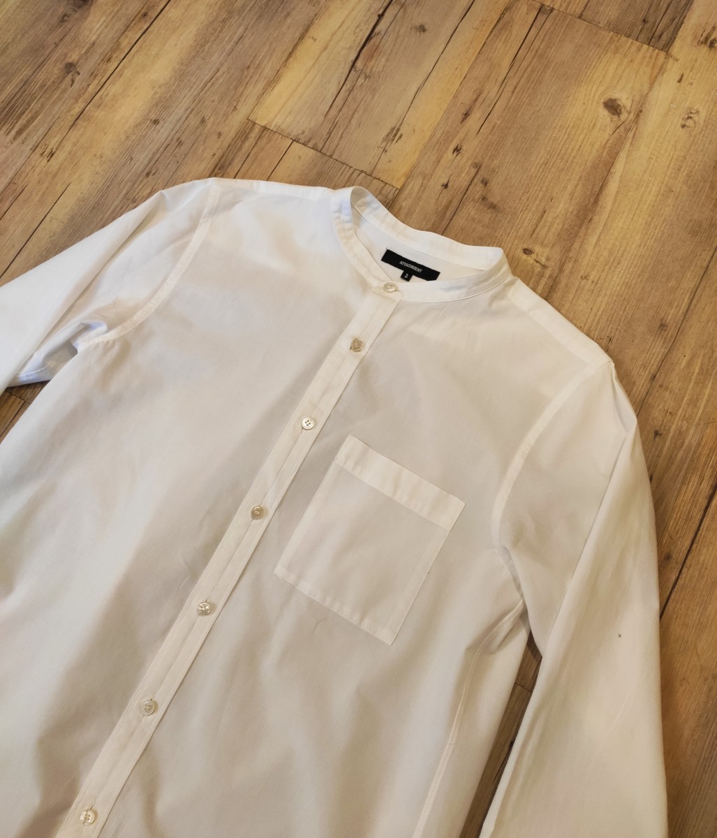 Attachment - NEW! SS17 no collar shirt.Like Rick Owens or Yohji Yamamoto - 1