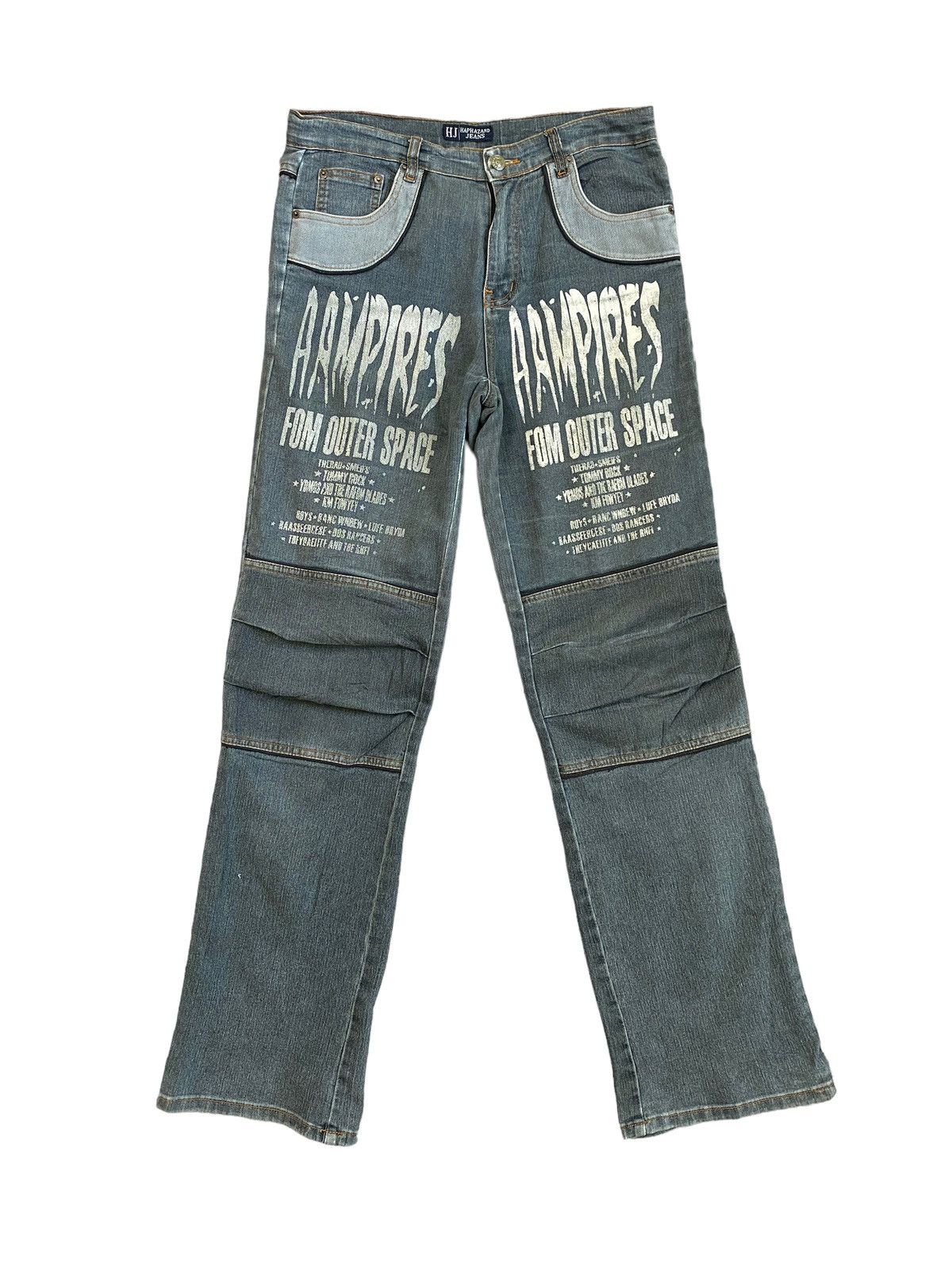 Vintage Haphazard Jeans Aampires Fom Outer Space DENIM - 1