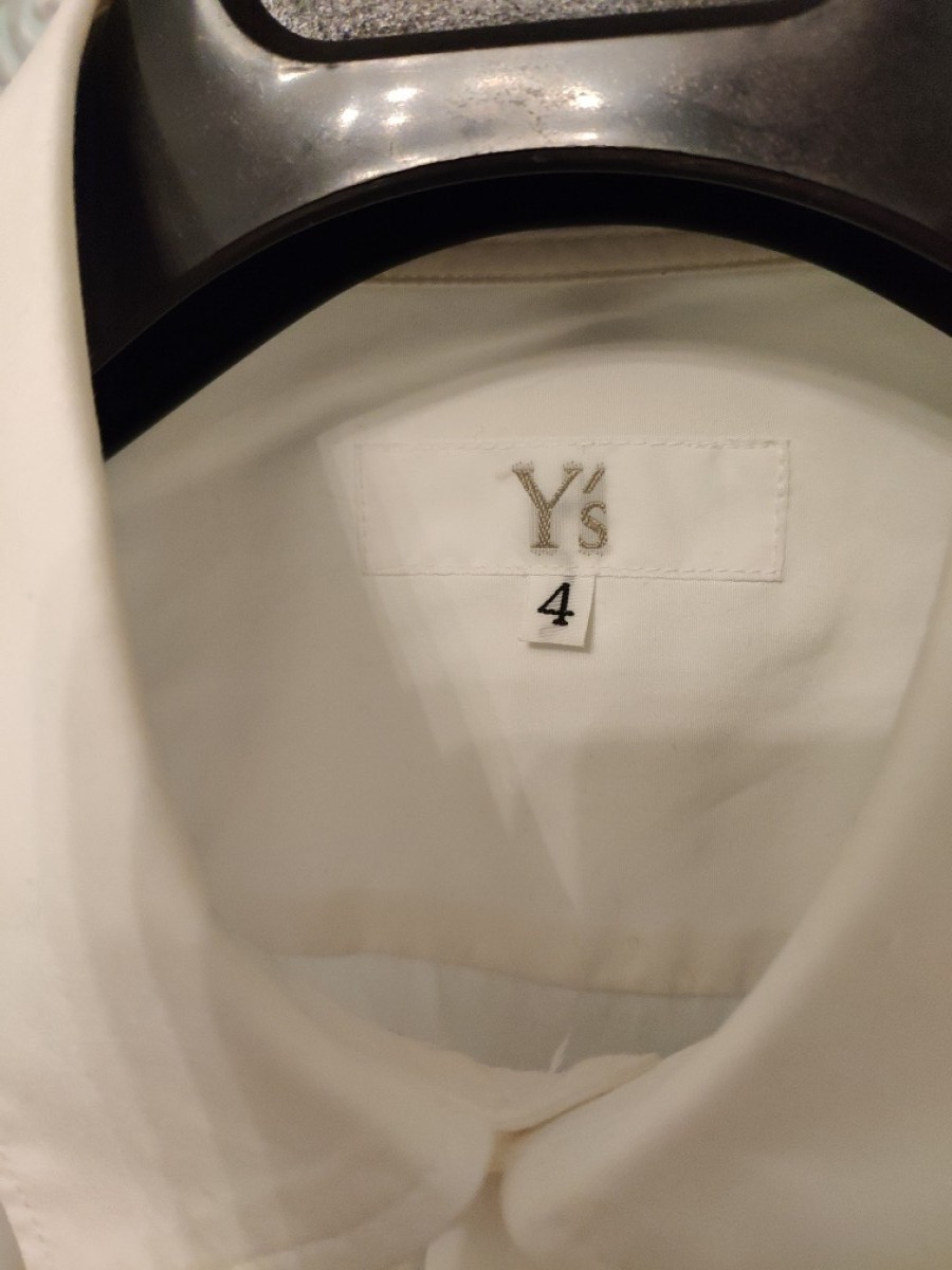GRAIL ! ARCHIVE ! Y's white two pocket wide long shirt - 3