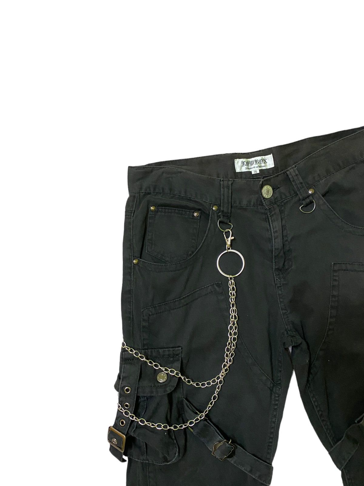 Japanese Brand LowBox Bondage Multipocket Punk Cargo Pants - 4