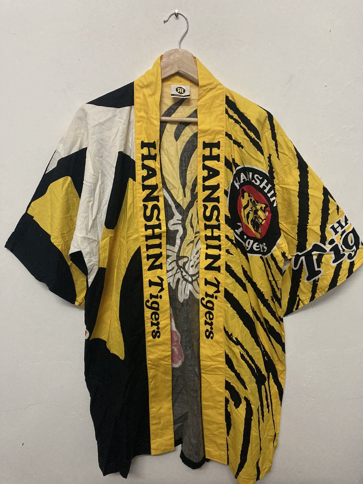 Japanese Brand - Hanshin Tiger Japanese Traditional Over Print Kimono - 1